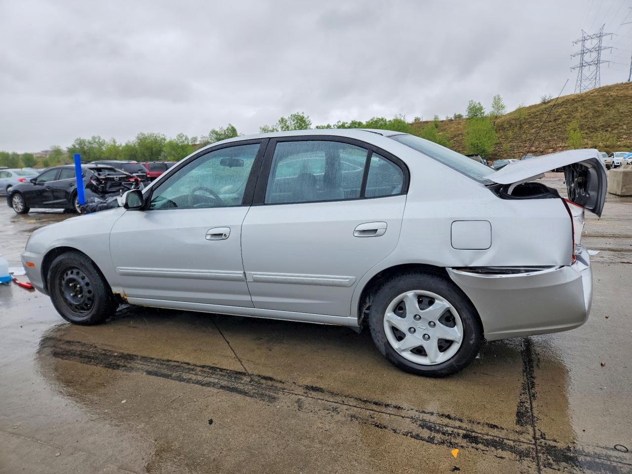 2004 Hyundai Elantra Gls Silver vin: KMHDN46D34U712470