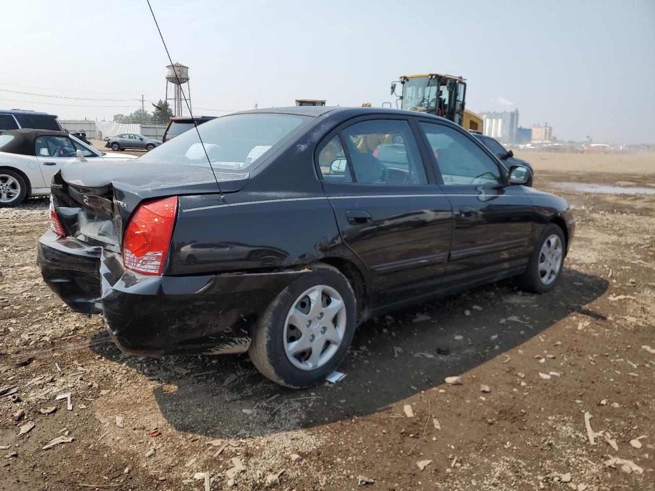 2004 Hyundai Elantra Gls Черный vin: KMHDN46D34U777741