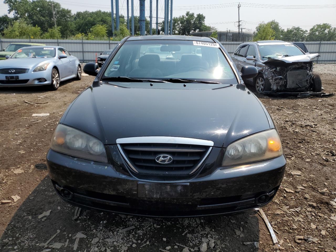 2004 Hyundai Elantra Gls Черный vin: KMHDN46D34U777741
