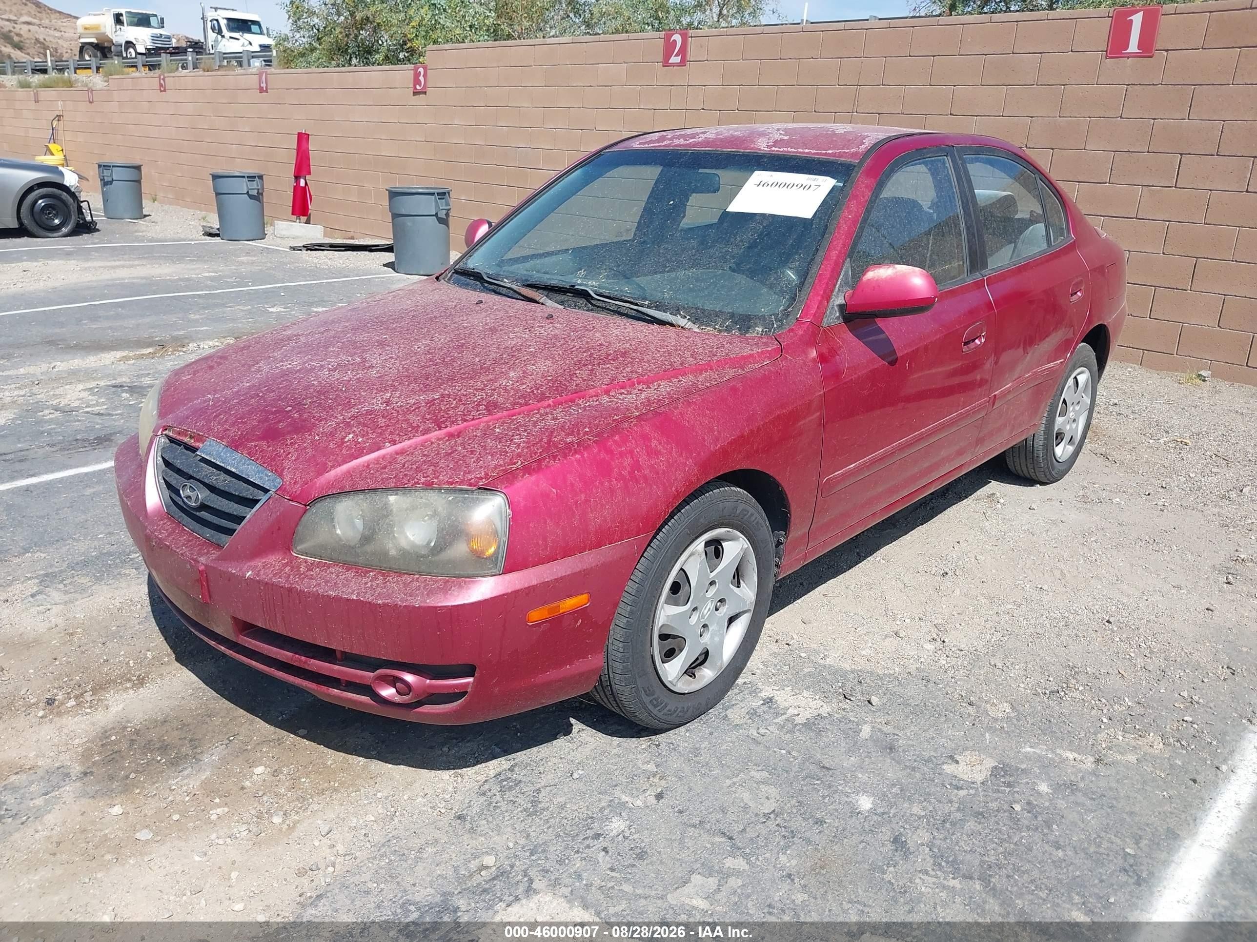 2004 Hyundai Elantra Gls/gt Red vin: KMHDN46D34U777805