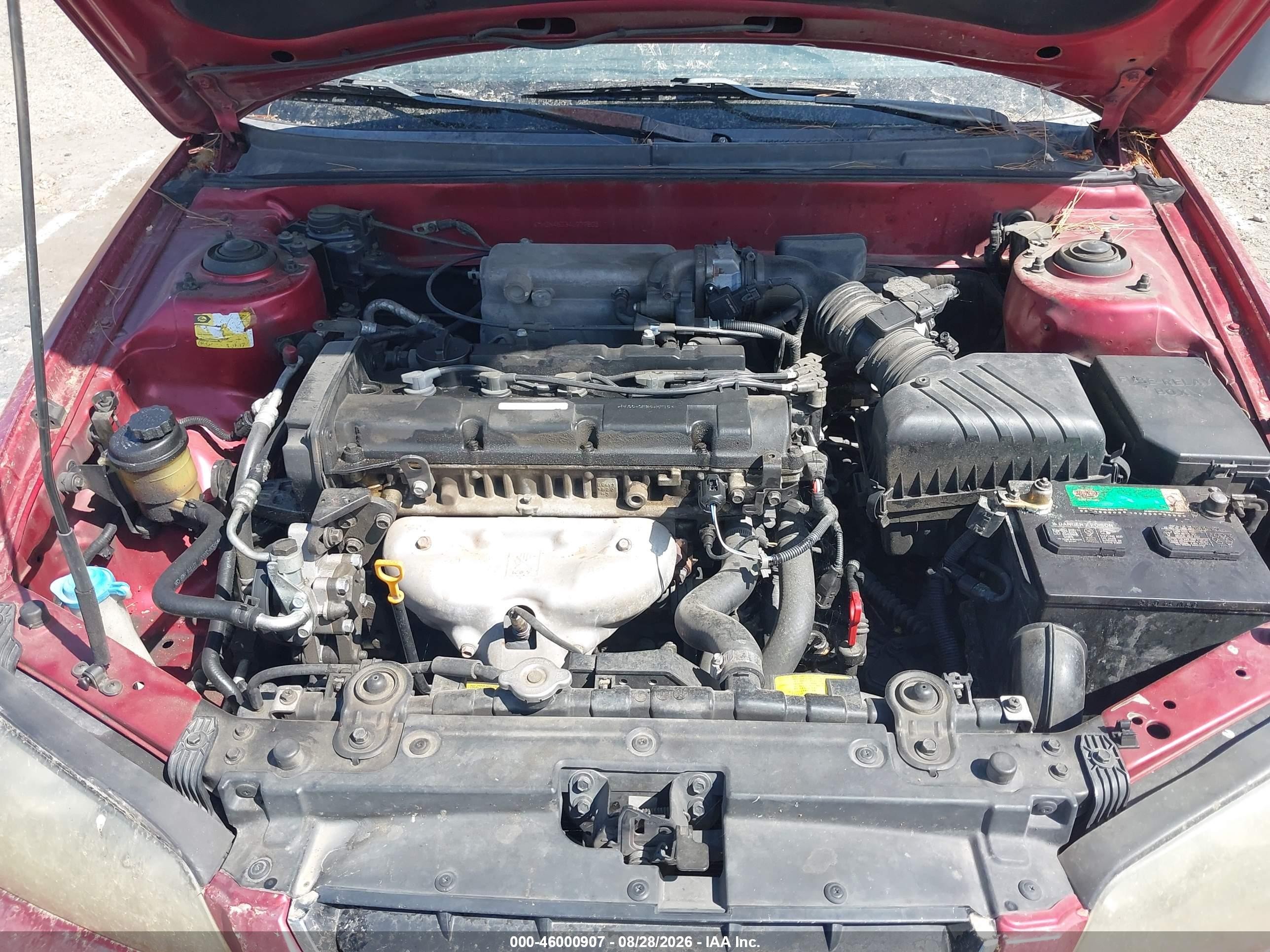 2004 Hyundai Elantra Gls/gt Red vin: KMHDN46D34U777805