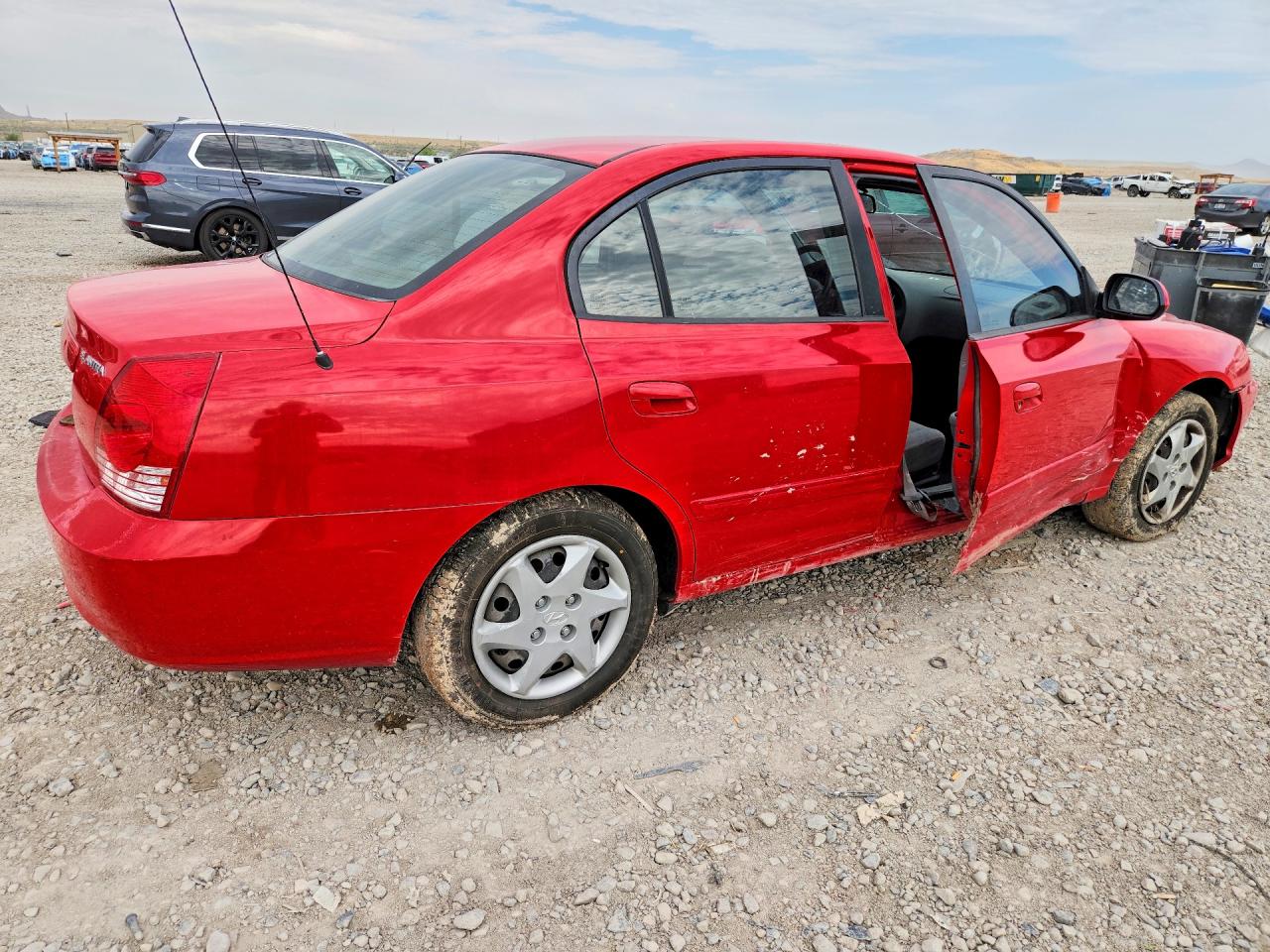 2004 Hyundai Elantra Gls Red vin: KMHDN46D34U810771