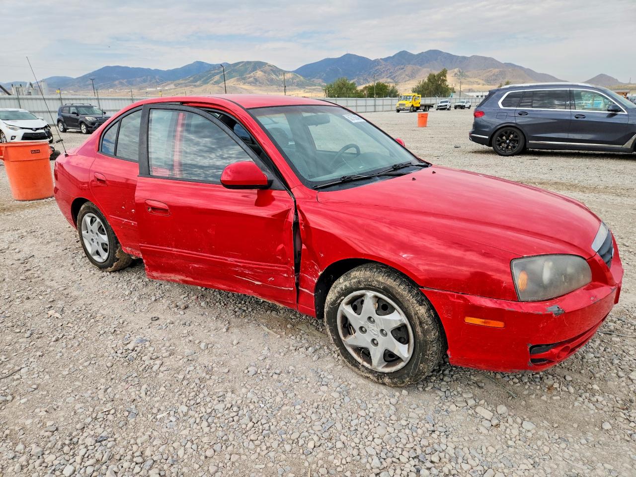 2004 Hyundai Elantra Gls Red vin: KMHDN46D34U810771