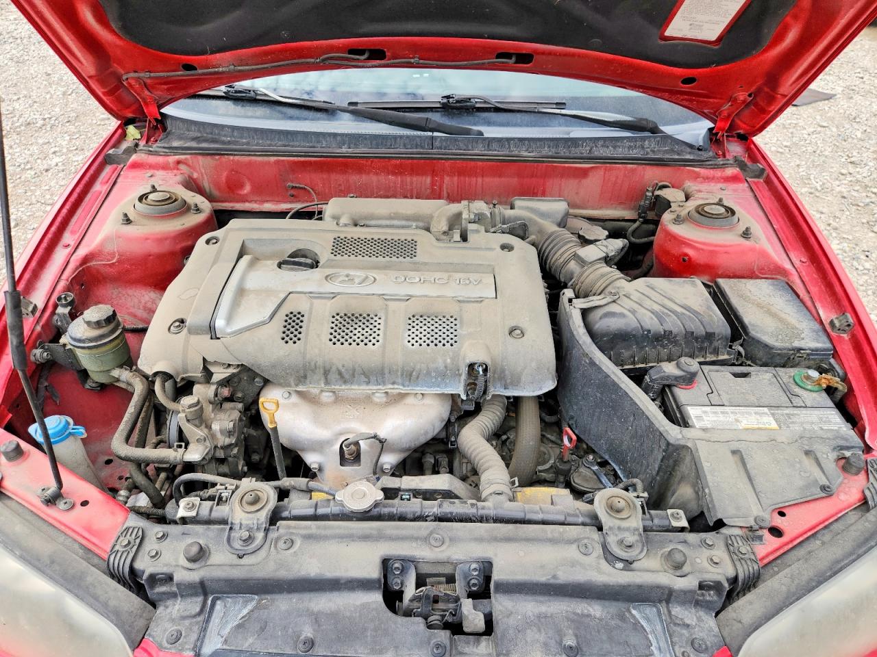 2004 Hyundai Elantra Gls Red vin: KMHDN46D34U810771