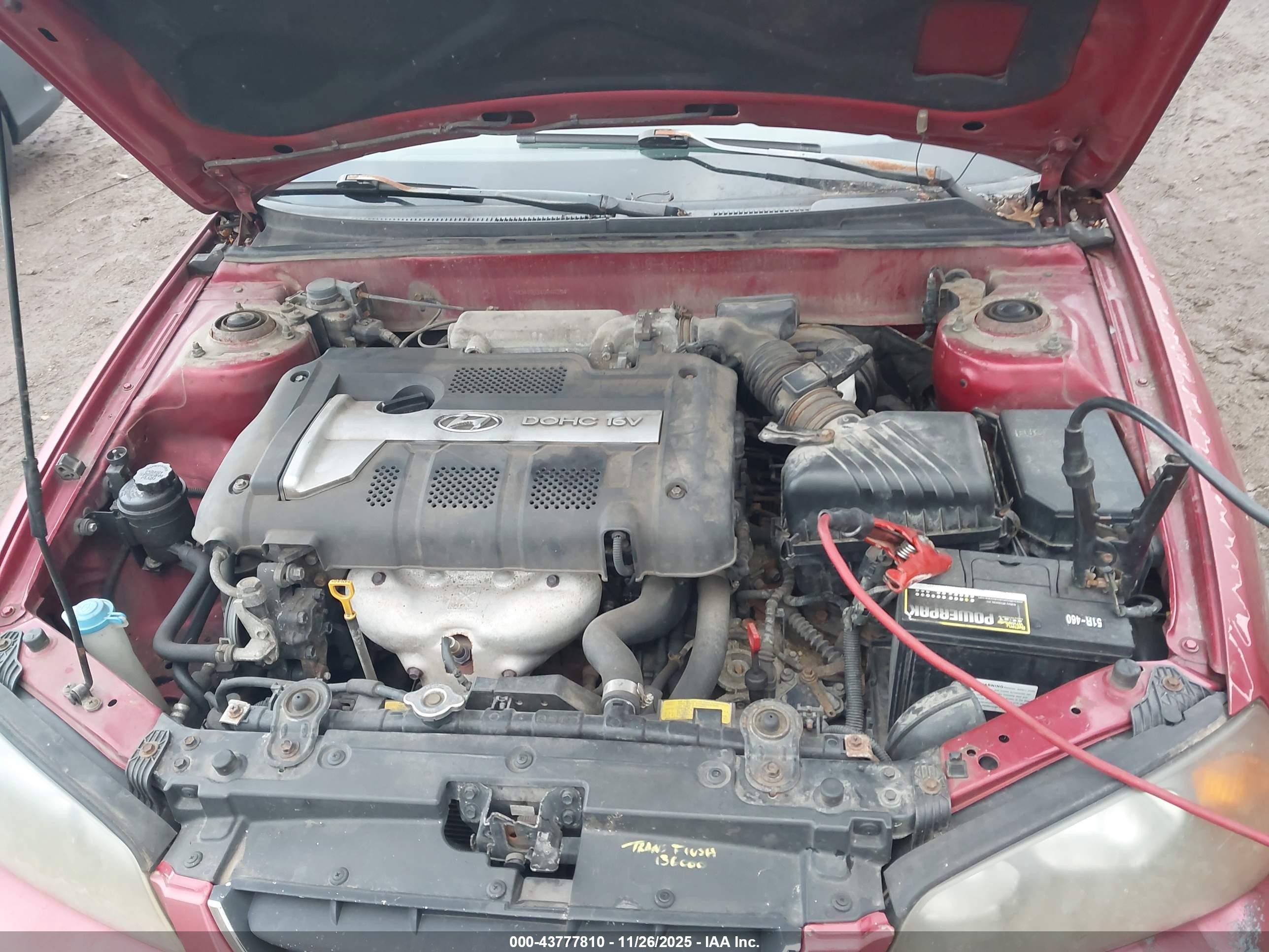 2004 Hyundai Elantra Gls/gt Red vin: KMHDN46D34U846394