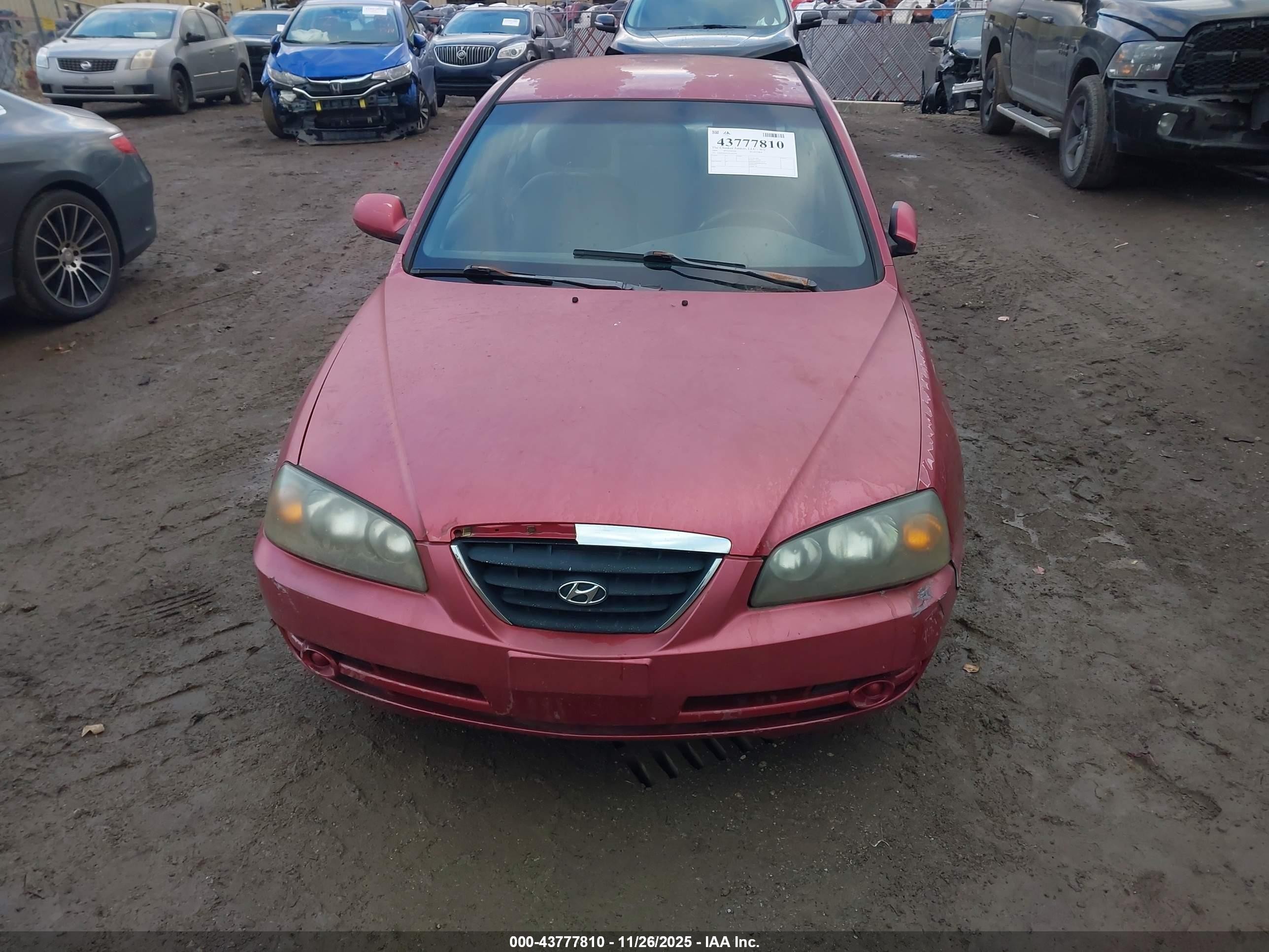 2004 Hyundai Elantra Gls/gt Red vin: KMHDN46D34U846394
