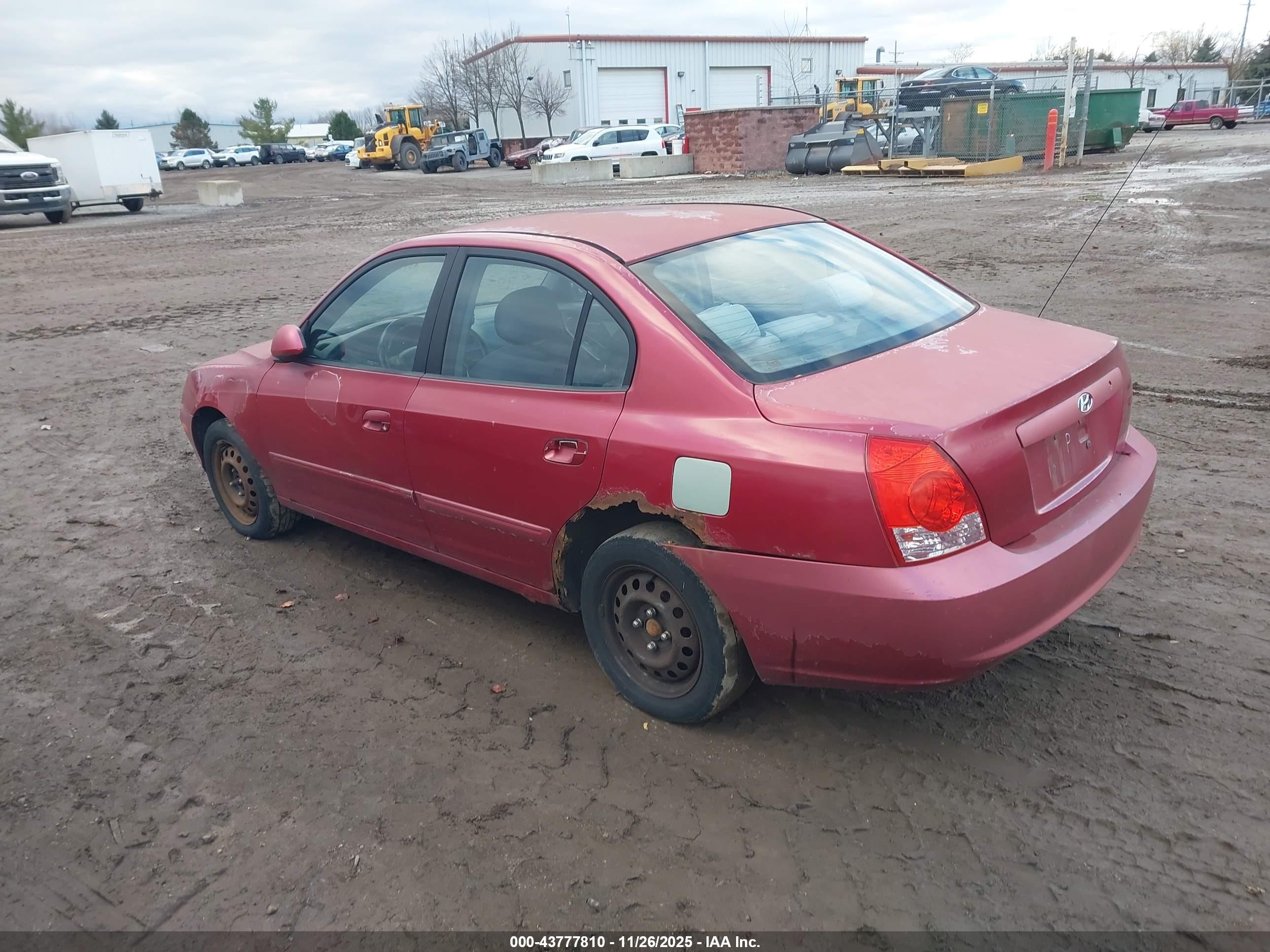 2004 Hyundai Elantra Gls/gt Red vin: KMHDN46D34U846394