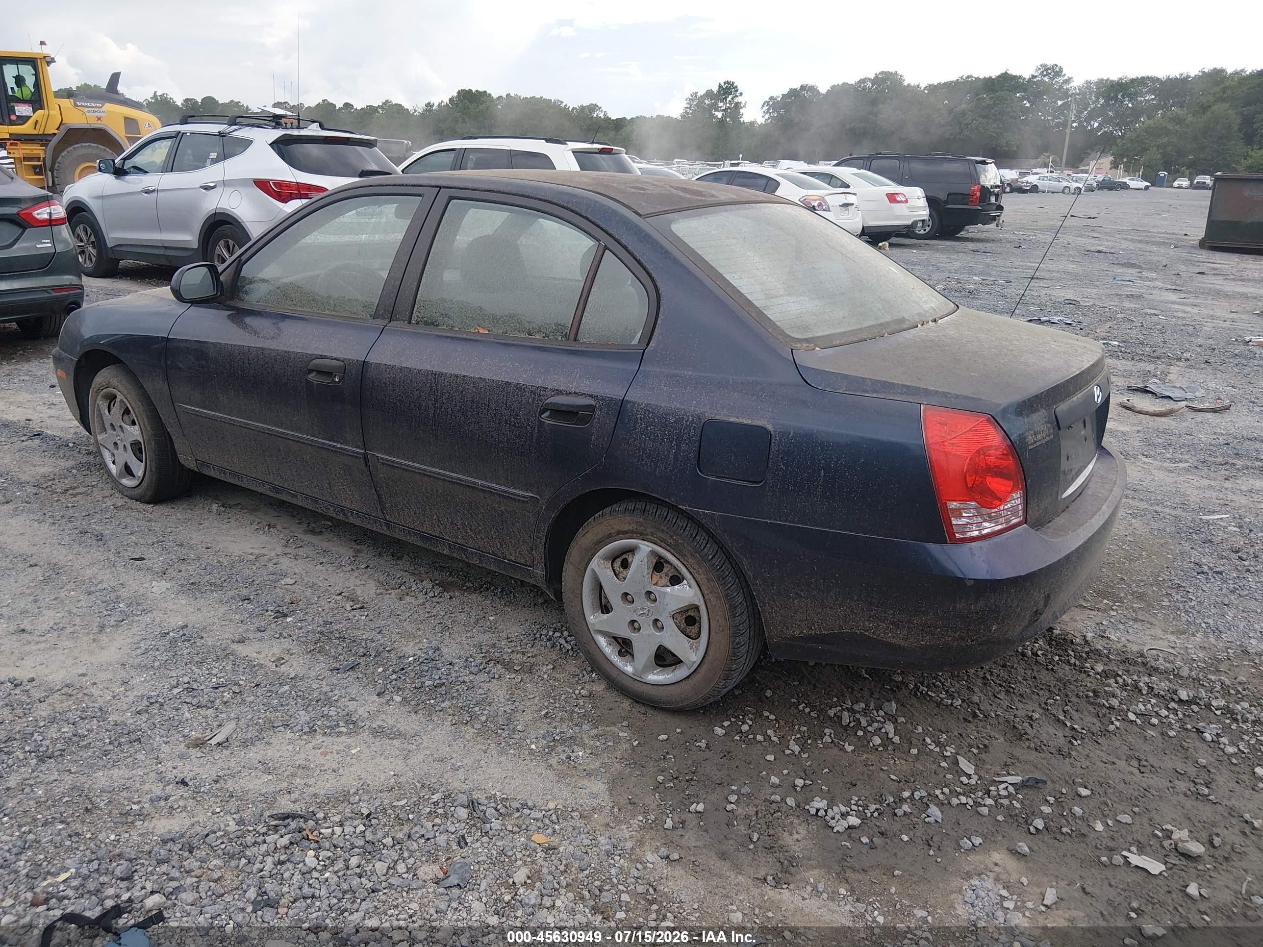 2004 Hyundai Elantra Gls/gt Navy vin: KMHDN46D34U870470