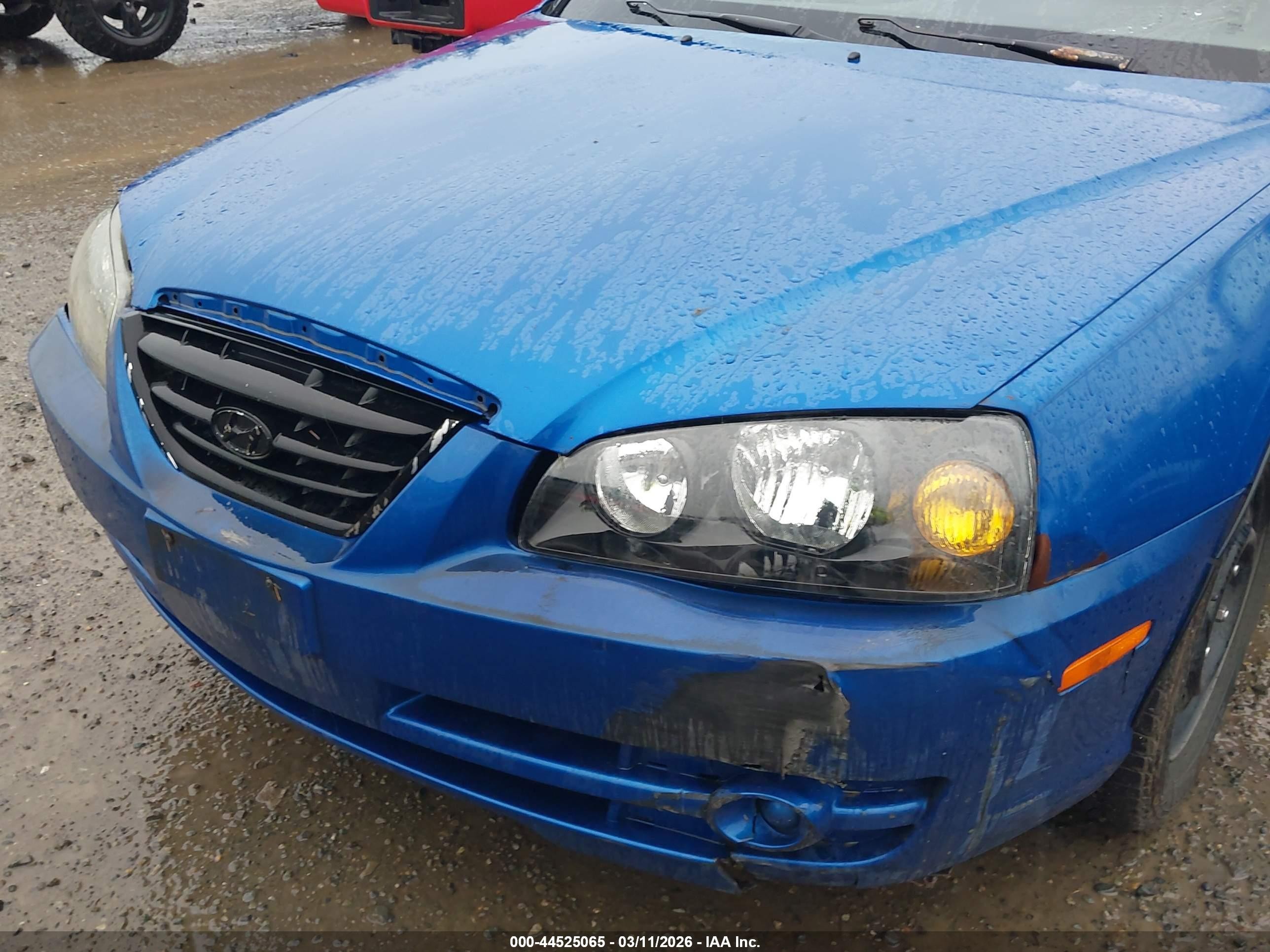 2004 Hyundai Elantra Gls/gt Blue vin: KMHDN46D34U921272