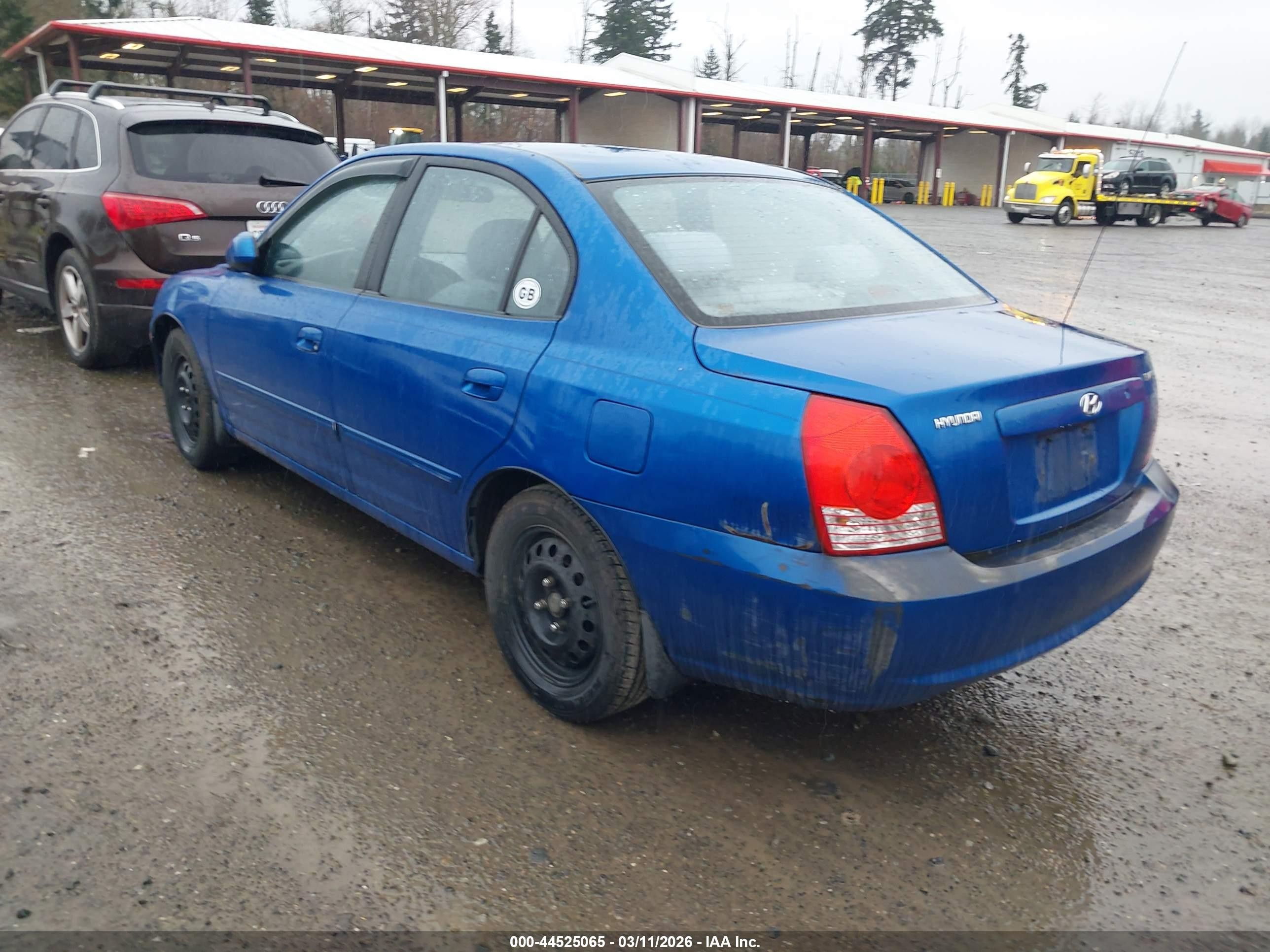 2004 Hyundai Elantra Gls/gt Blue vin: KMHDN46D34U921272