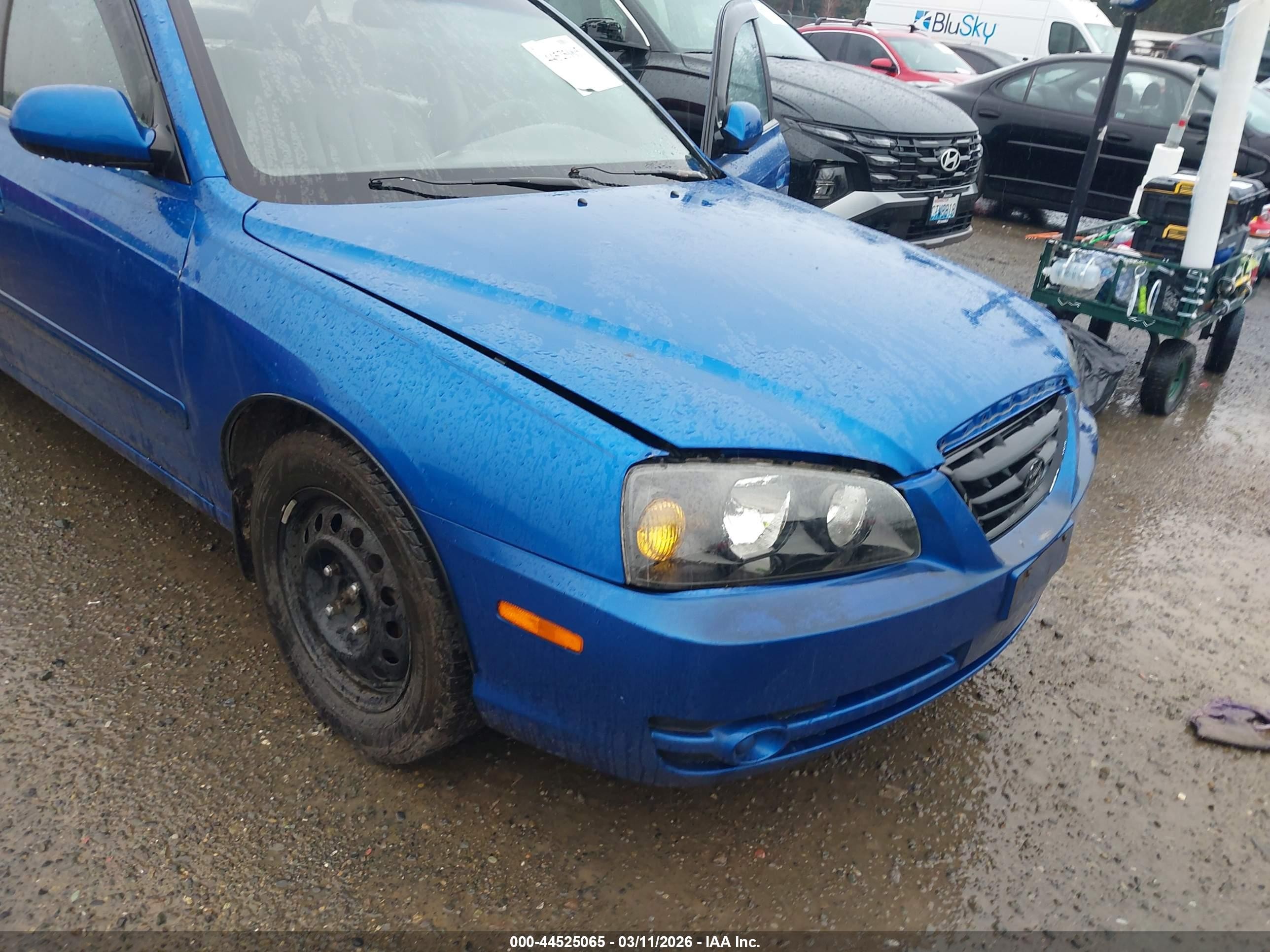 2004 Hyundai Elantra Gls/gt Blue vin: KMHDN46D34U921272