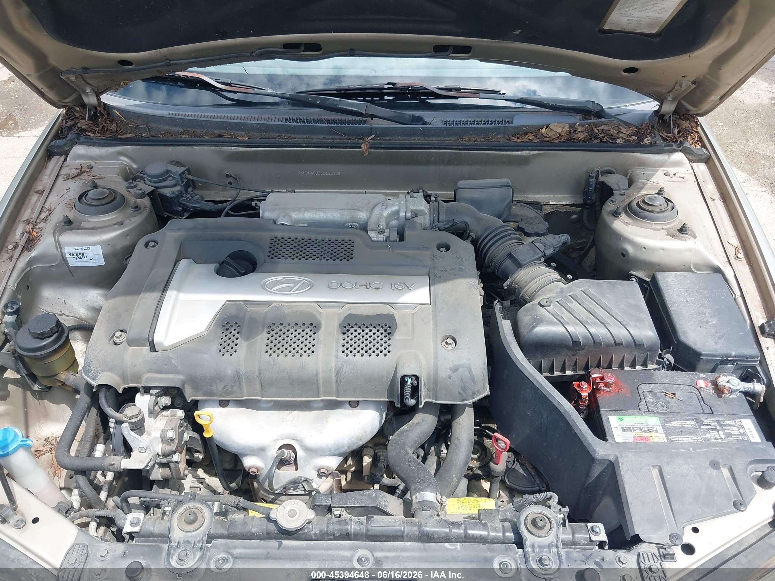 2005 Hyundai Elantra Gls/gt Beige vin: KMHDN46D35U125509