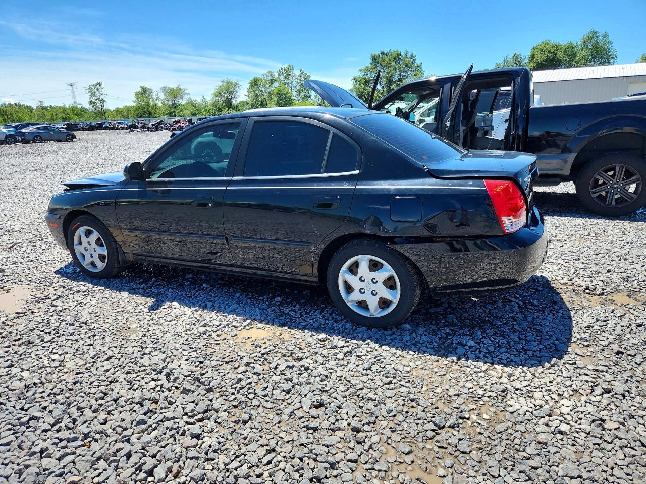 2006 Hyundai Elantra Black vin: KMHDN46D36U328322