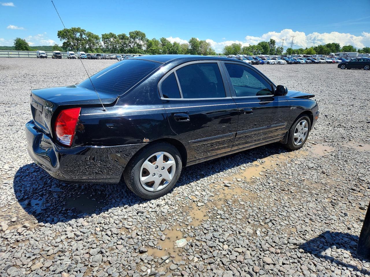 2006 Hyundai Elantra Black vin: KMHDN46D36U328322