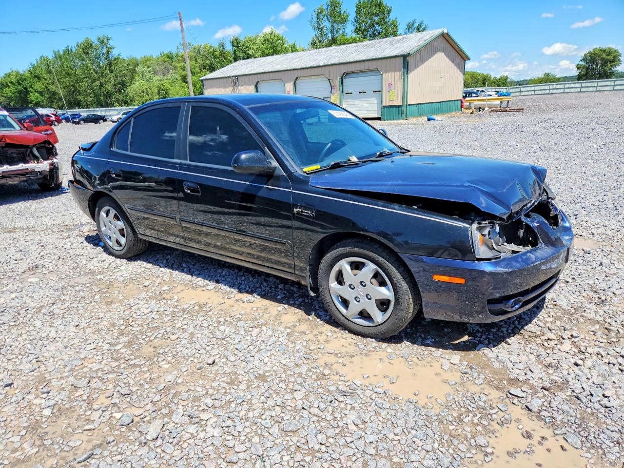 2006 Hyundai Elantra Black vin: KMHDN46D36U328322