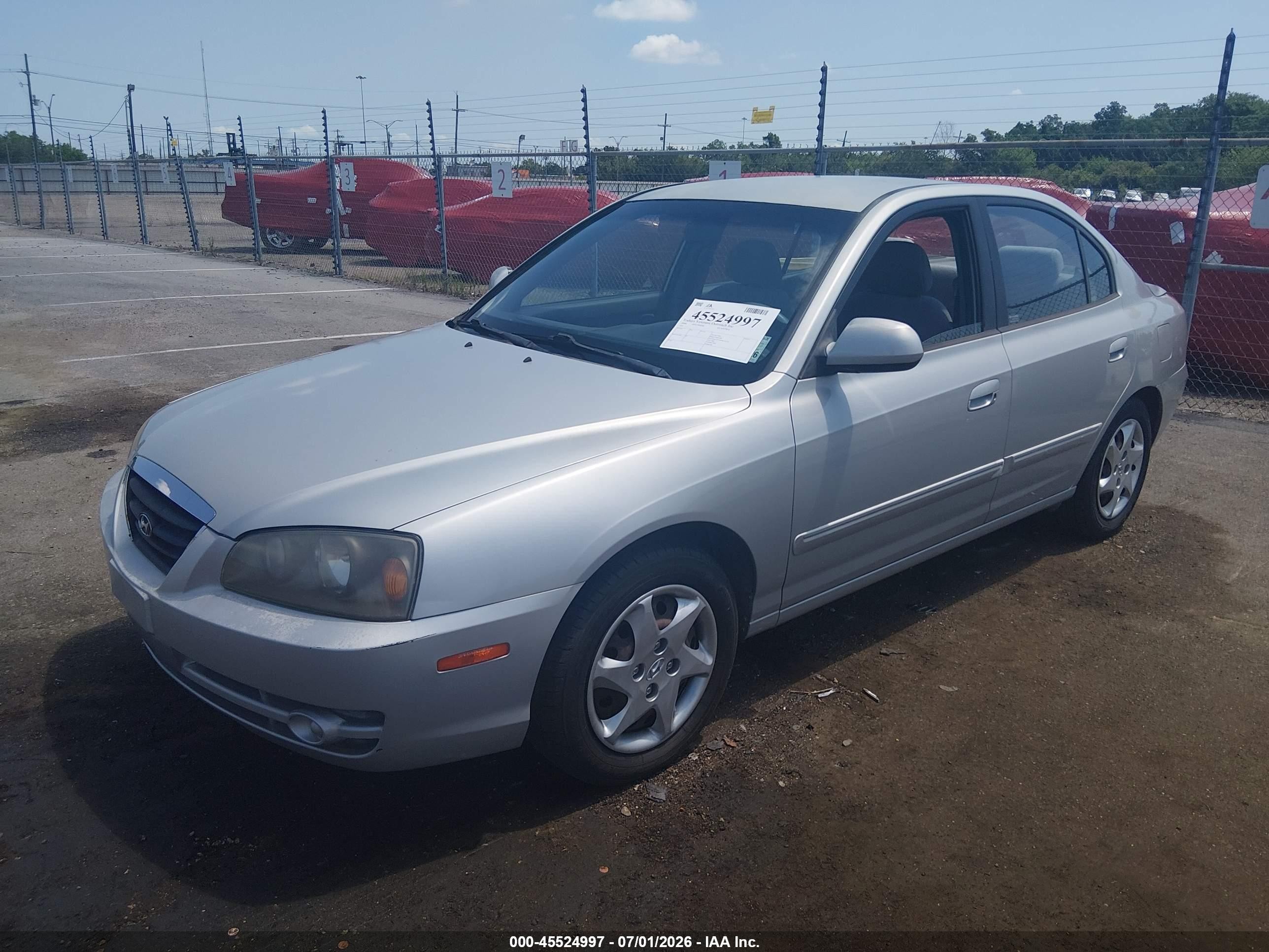 2006 Hyundai Elantra Gls/limited Silver vin: KMHDN46D36U370876