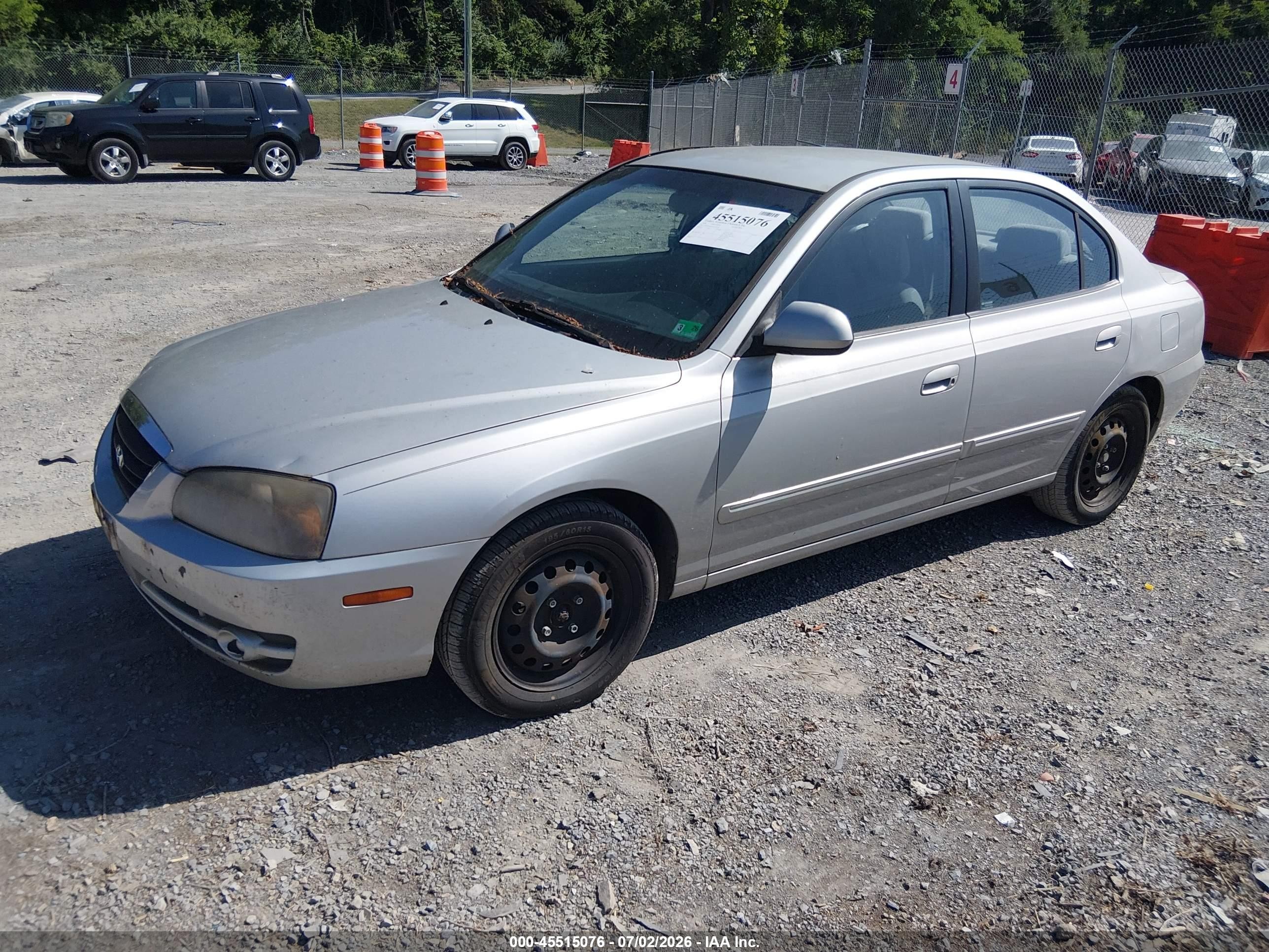 2006 Hyundai Elantra Gls/limited Silver vin: KMHDN46D36U378444