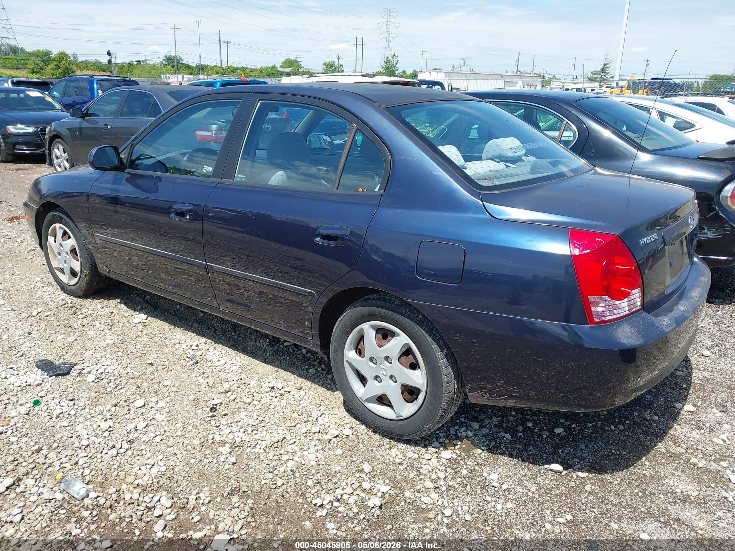 2005 Hyundai Elantra Gls/gt Navy vin: KMHDN46D45U031462