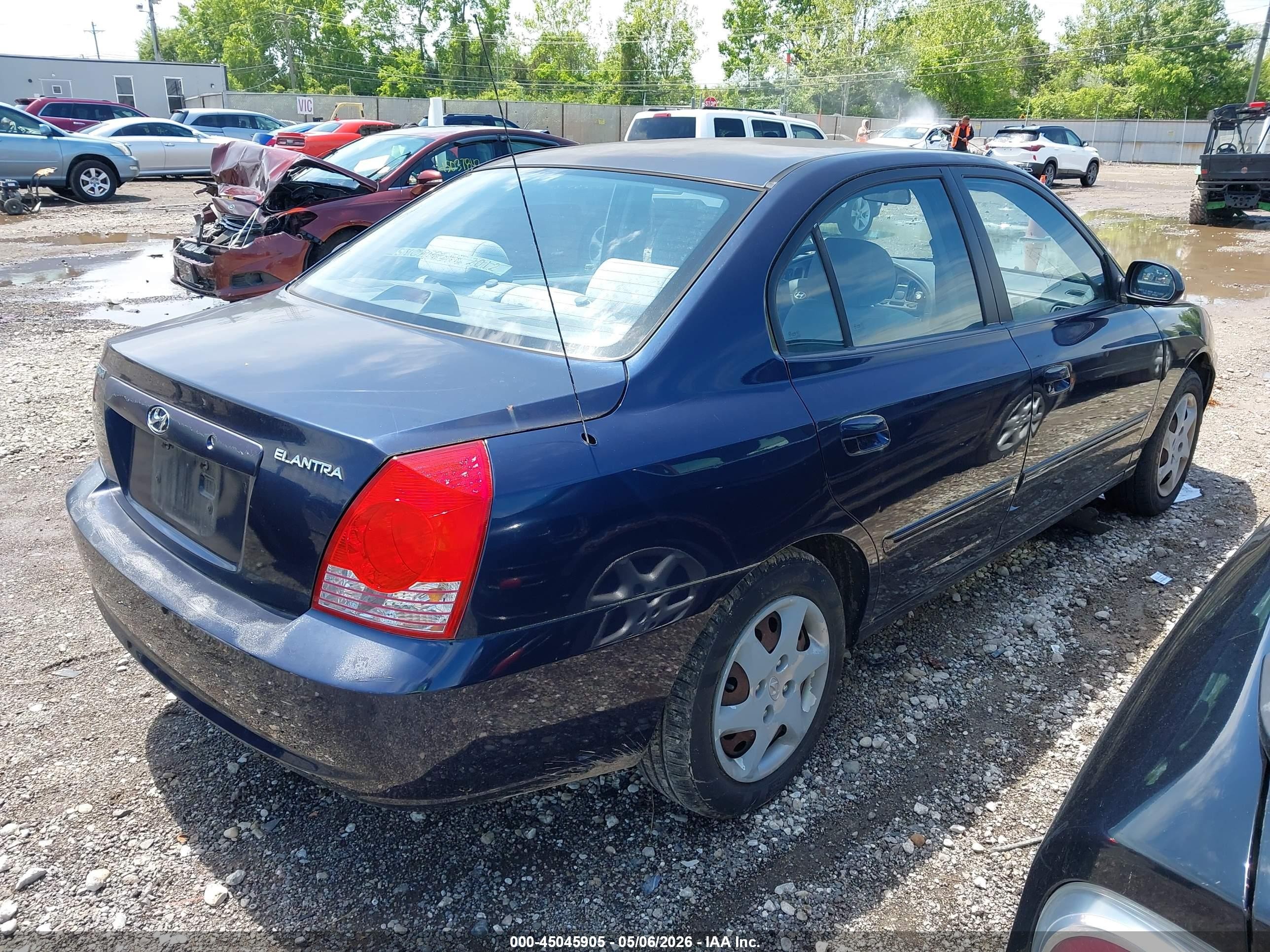 2005 Hyundai Elantra Gls/gt Navy vin: KMHDN46D45U031462