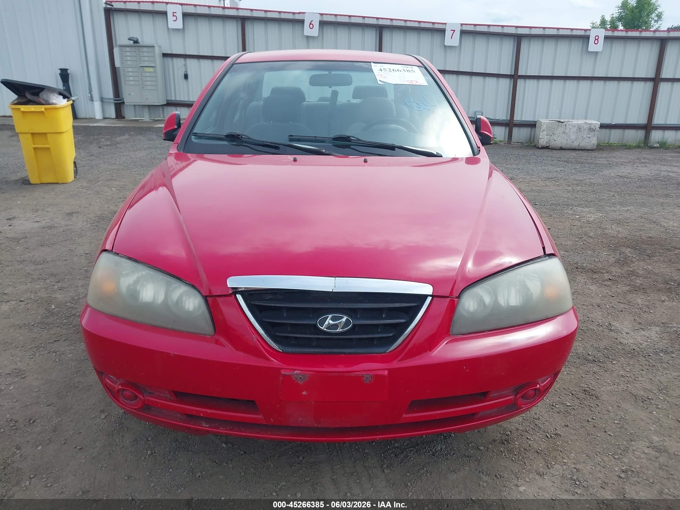 2005 Hyundai Elantra Gls/gt Red vin: KMHDN46D45U161919