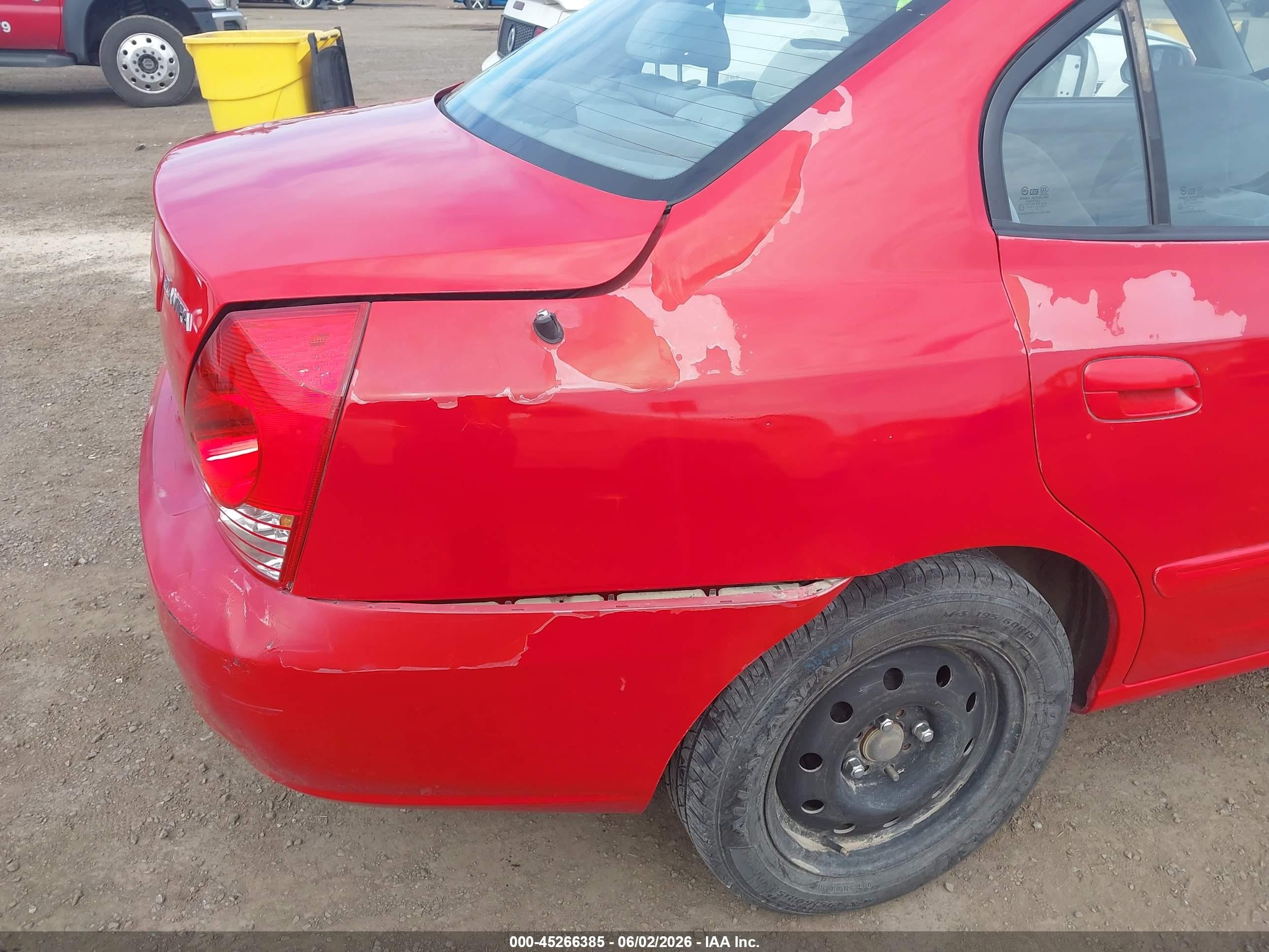 2005 Hyundai Elantra Gls/gt Red vin: KMHDN46D45U161919