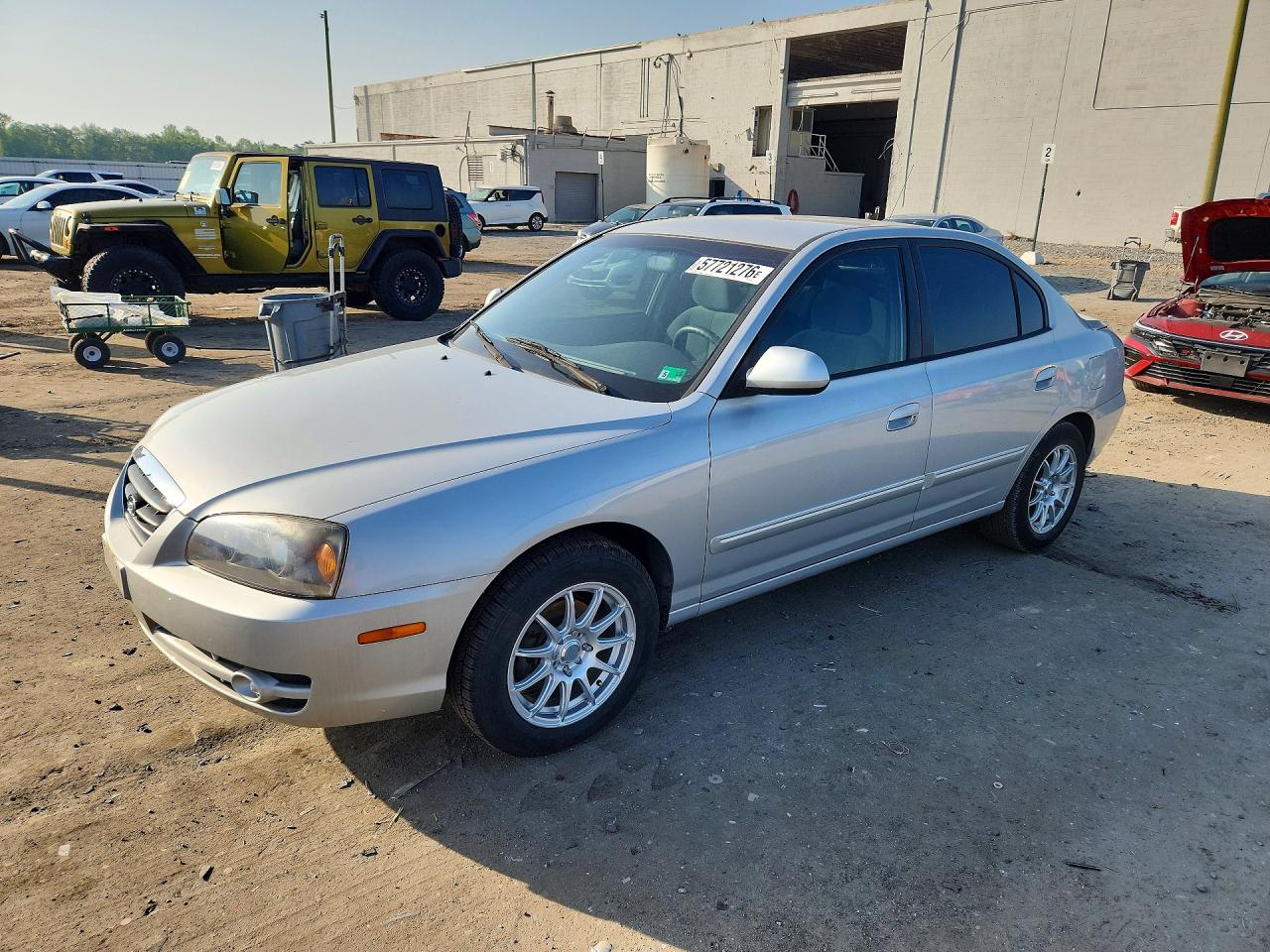 2005 Hyundai Elantra Gls Silver vin: KMHDN46D45U162925
