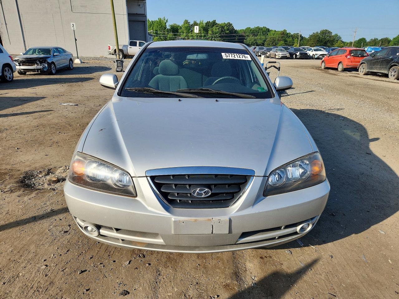 2005 Hyundai Elantra Gls Silver vin: KMHDN46D45U162925