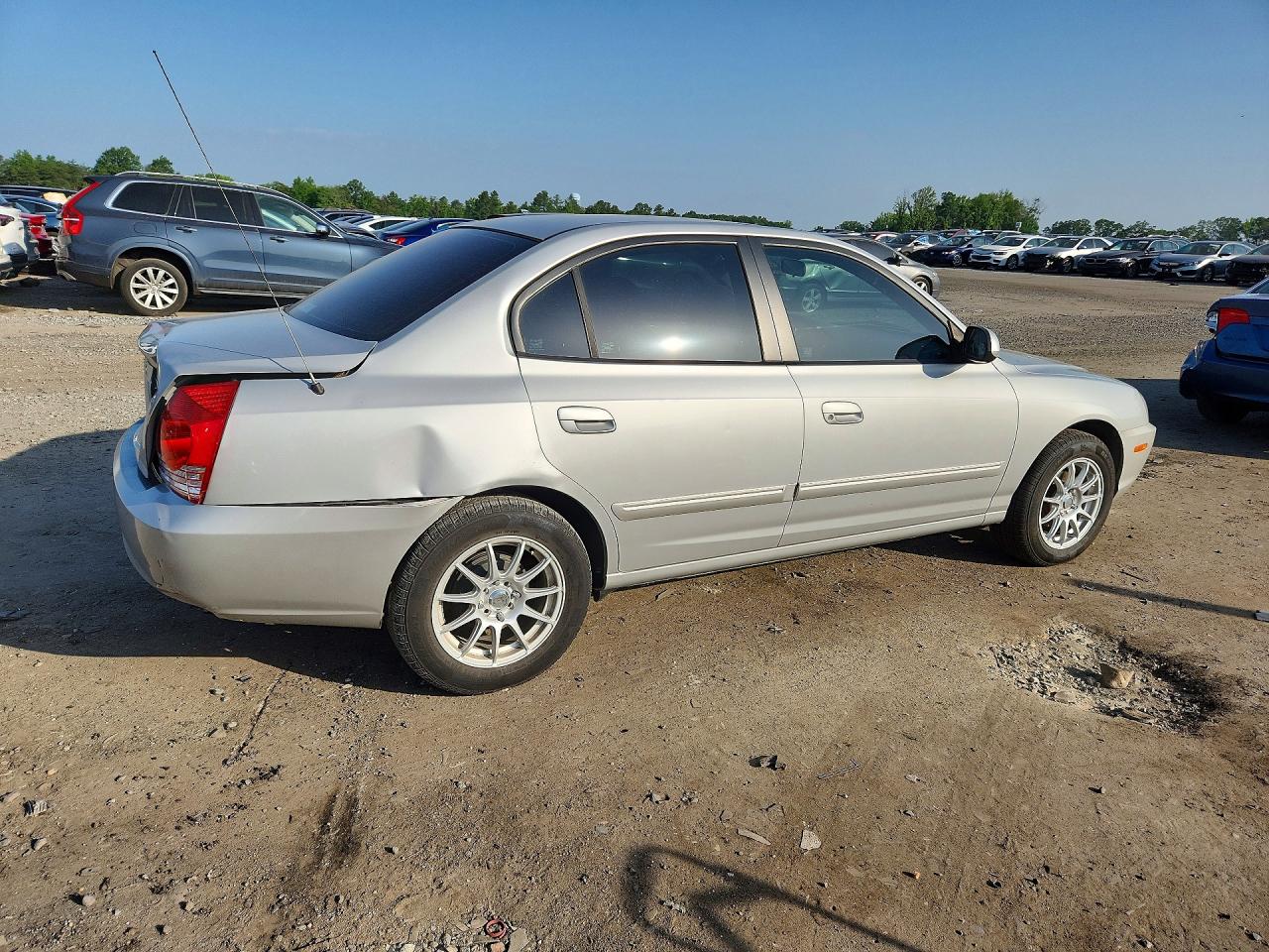 2005 Hyundai Elantra Gls Silver vin: KMHDN46D45U162925