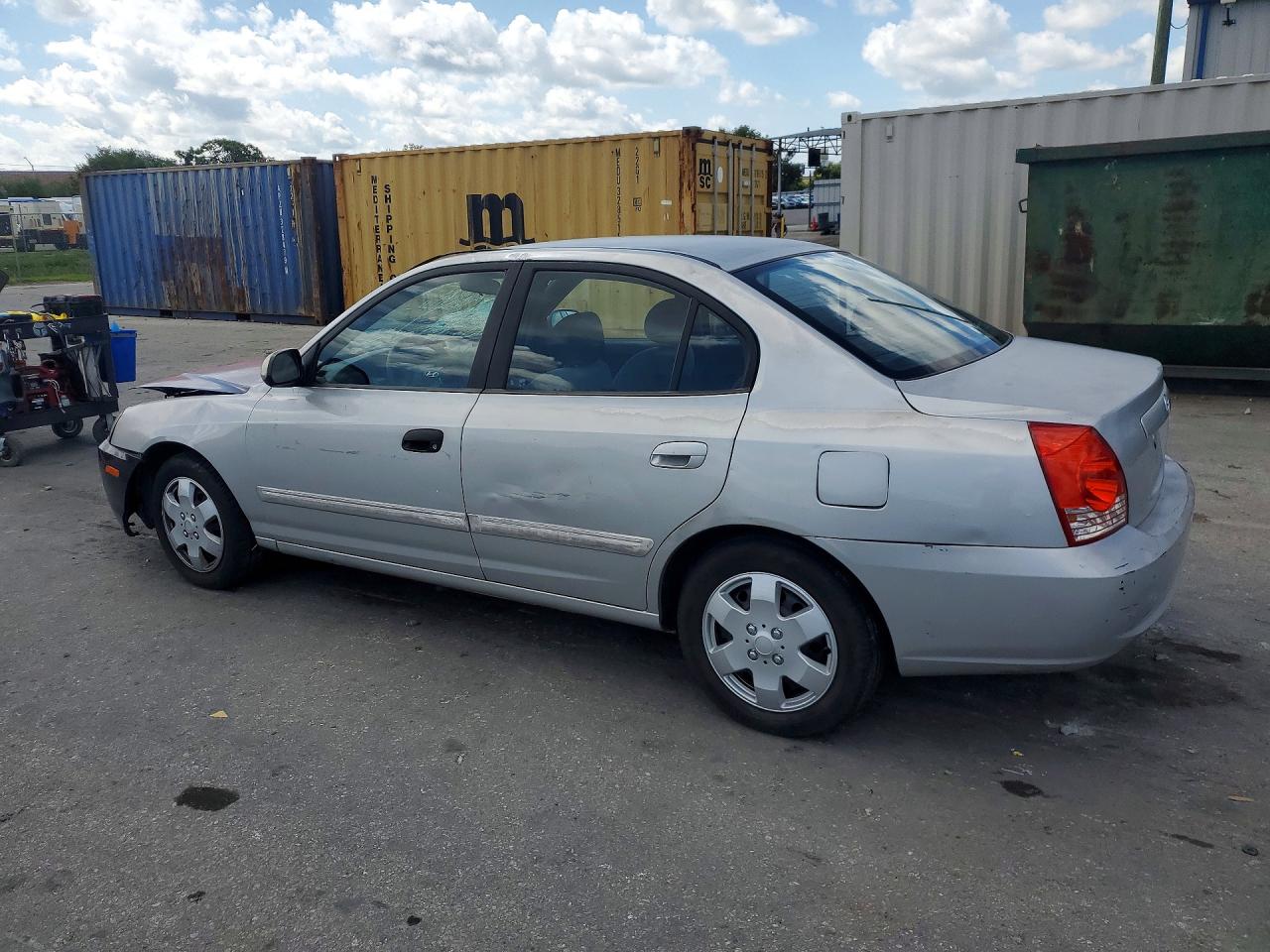 2005 Hyundai Elantra Gls Silver vin: KMHDN46D45U989971