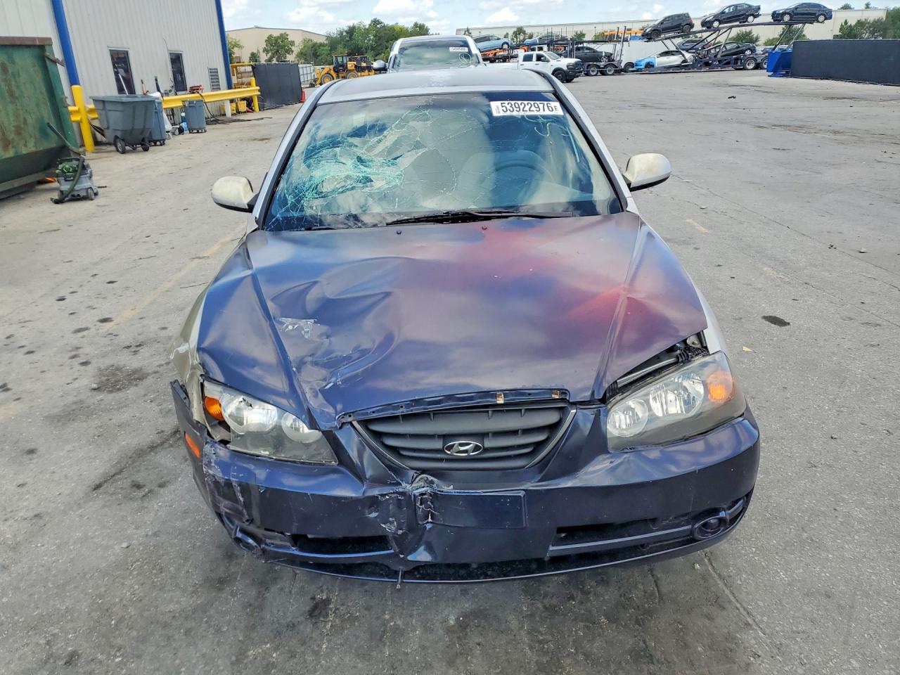 2005 Hyundai Elantra Gls Silver vin: KMHDN46D45U989971