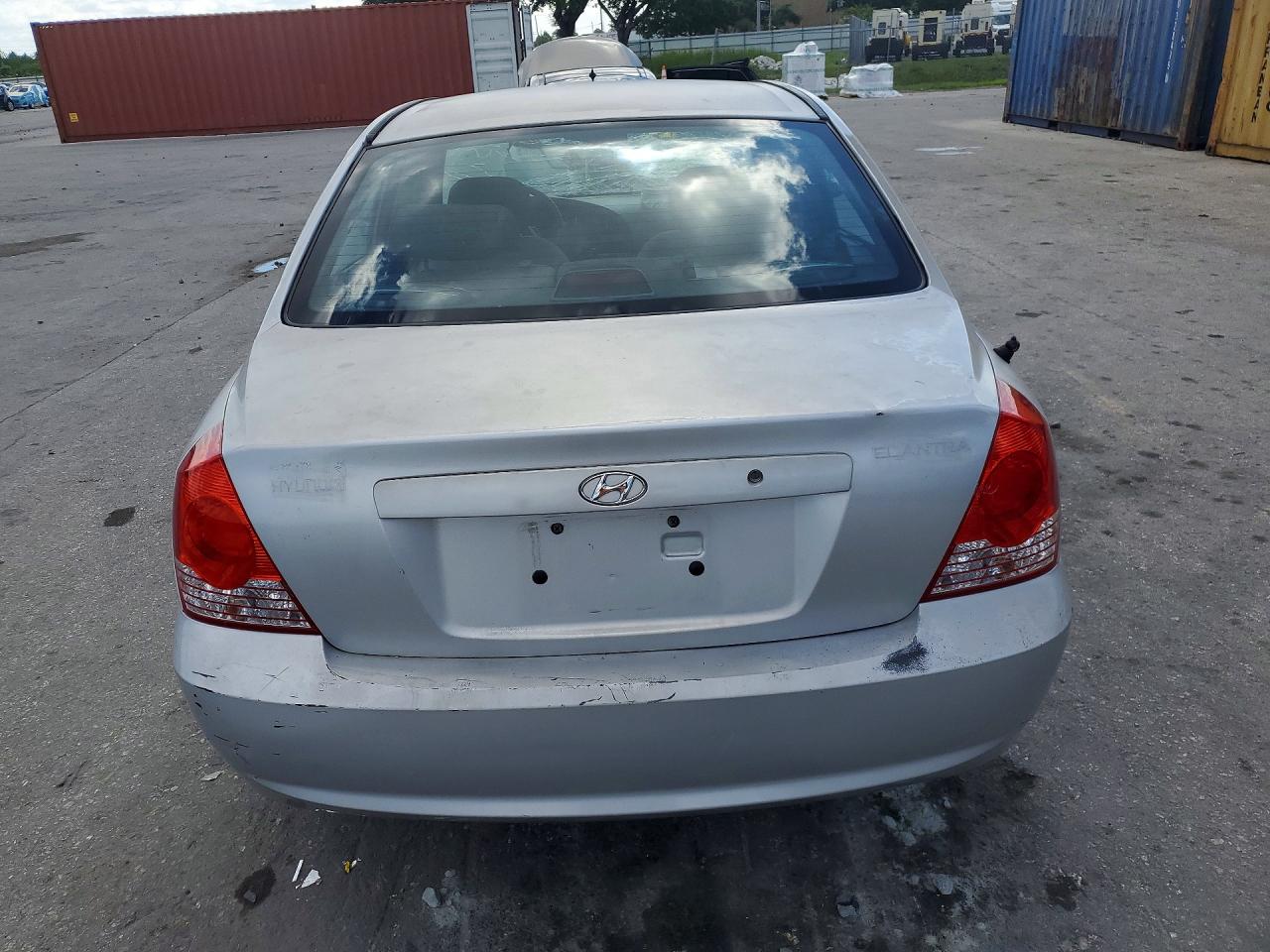 2005 Hyundai Elantra Gls Silver vin: KMHDN46D45U989971
