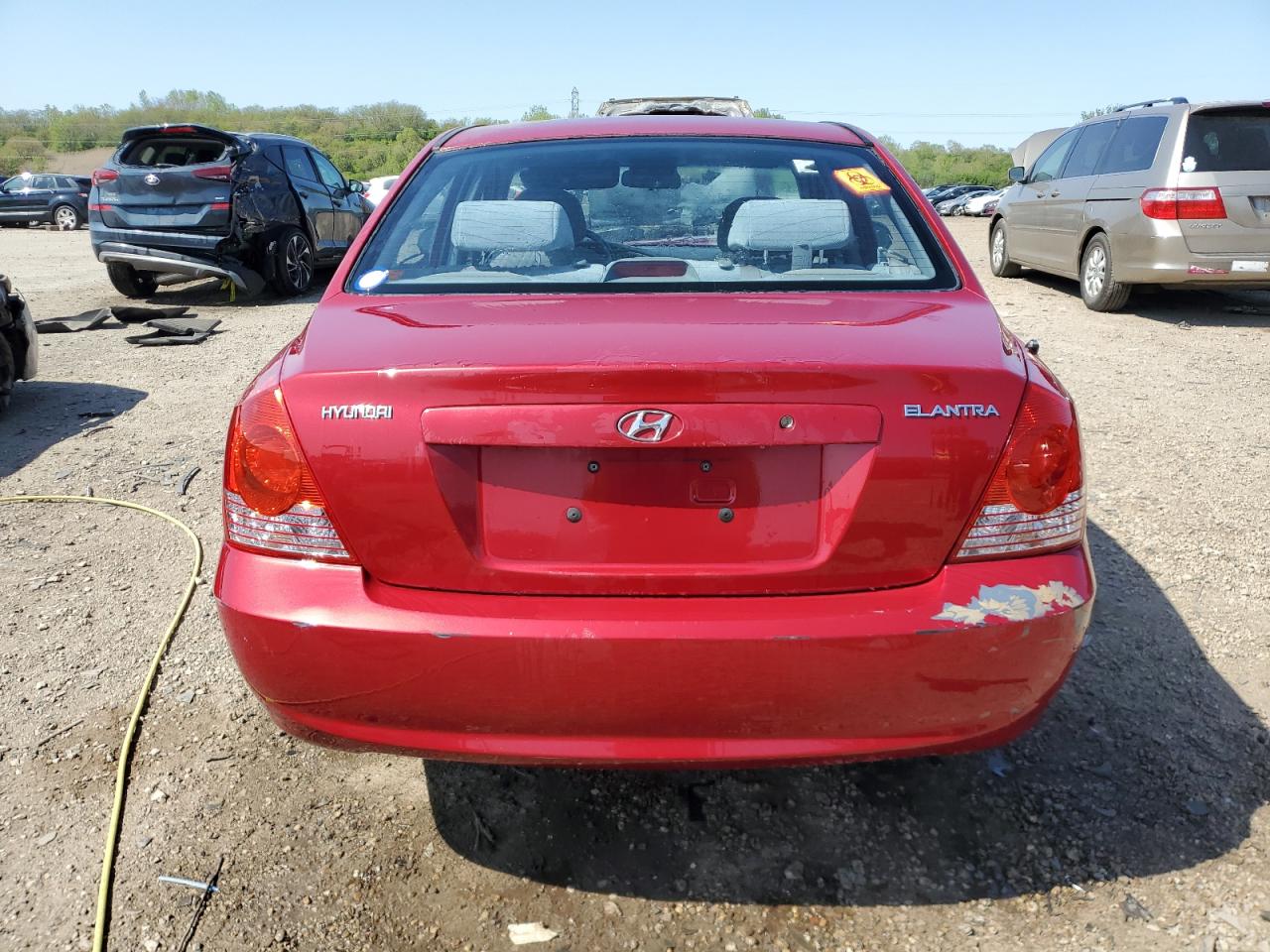 2006 Hyundai Elantra Gls Burgundy vin: KMHDN46D46U252688
