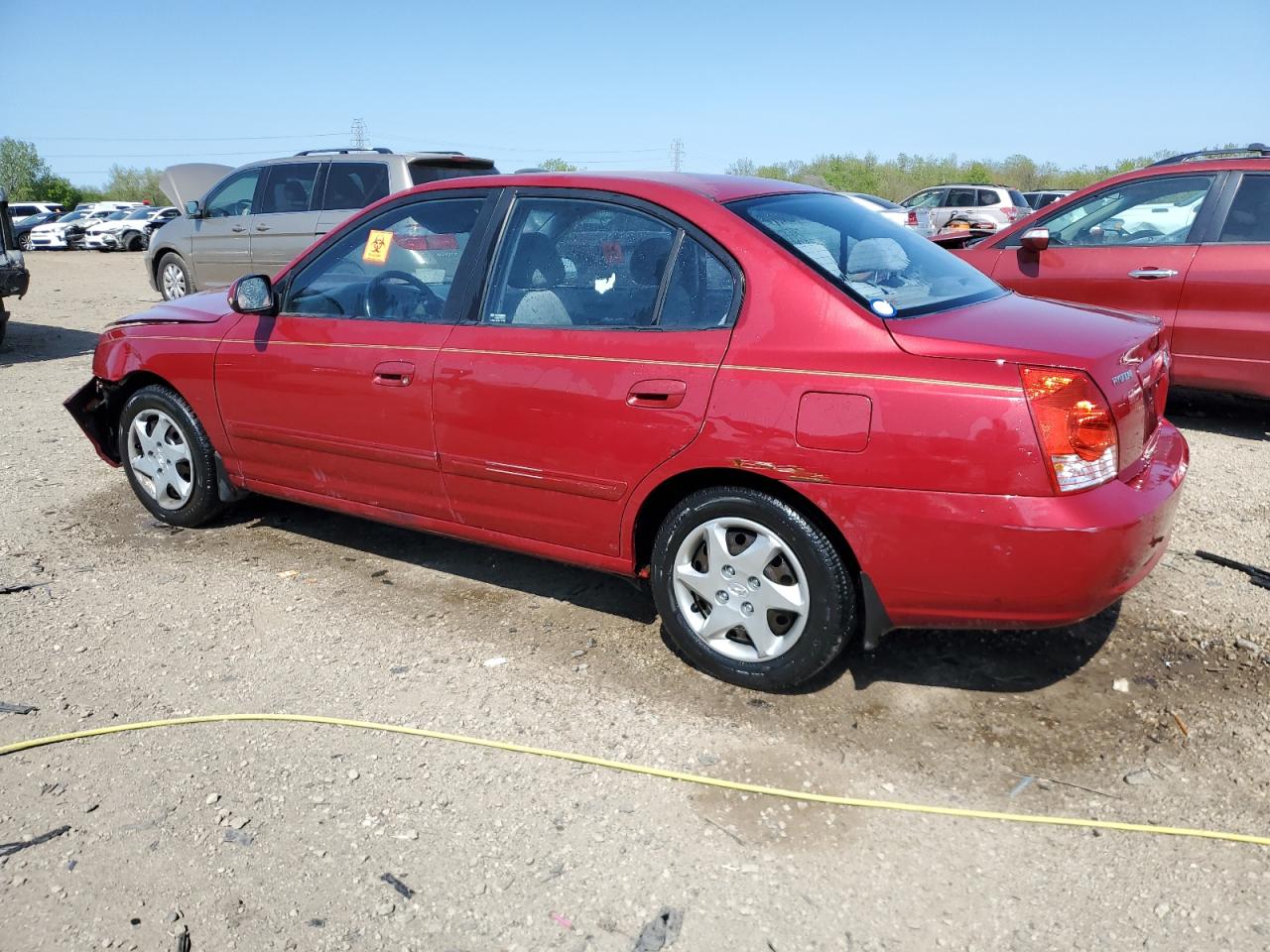 2006 Hyundai Elantra Gls Burgundy vin: KMHDN46D46U252688