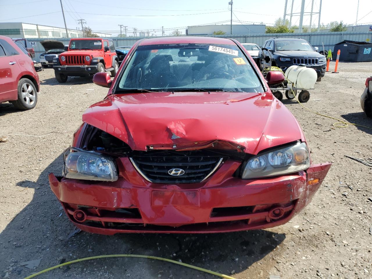 2006 Hyundai Elantra Gls Burgundy vin: KMHDN46D46U252688