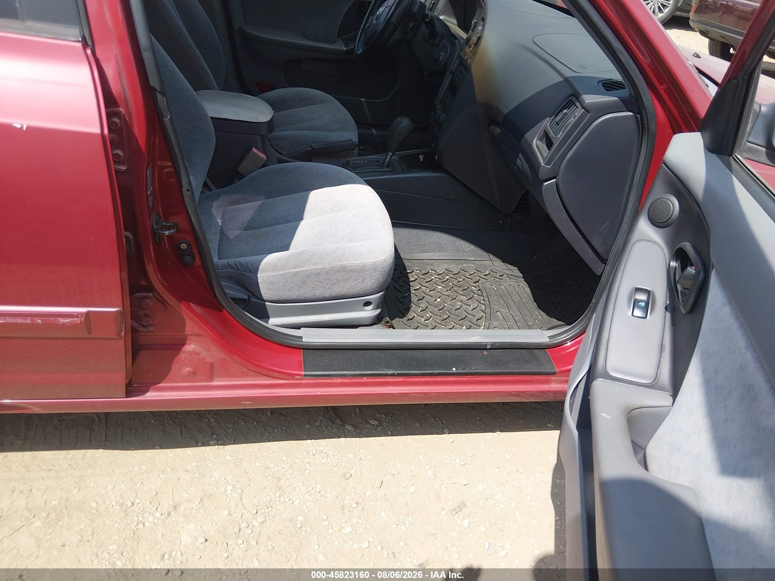 2006 Hyundai Elantra Gls/limited Maroon vin: KMHDN46D46U279132