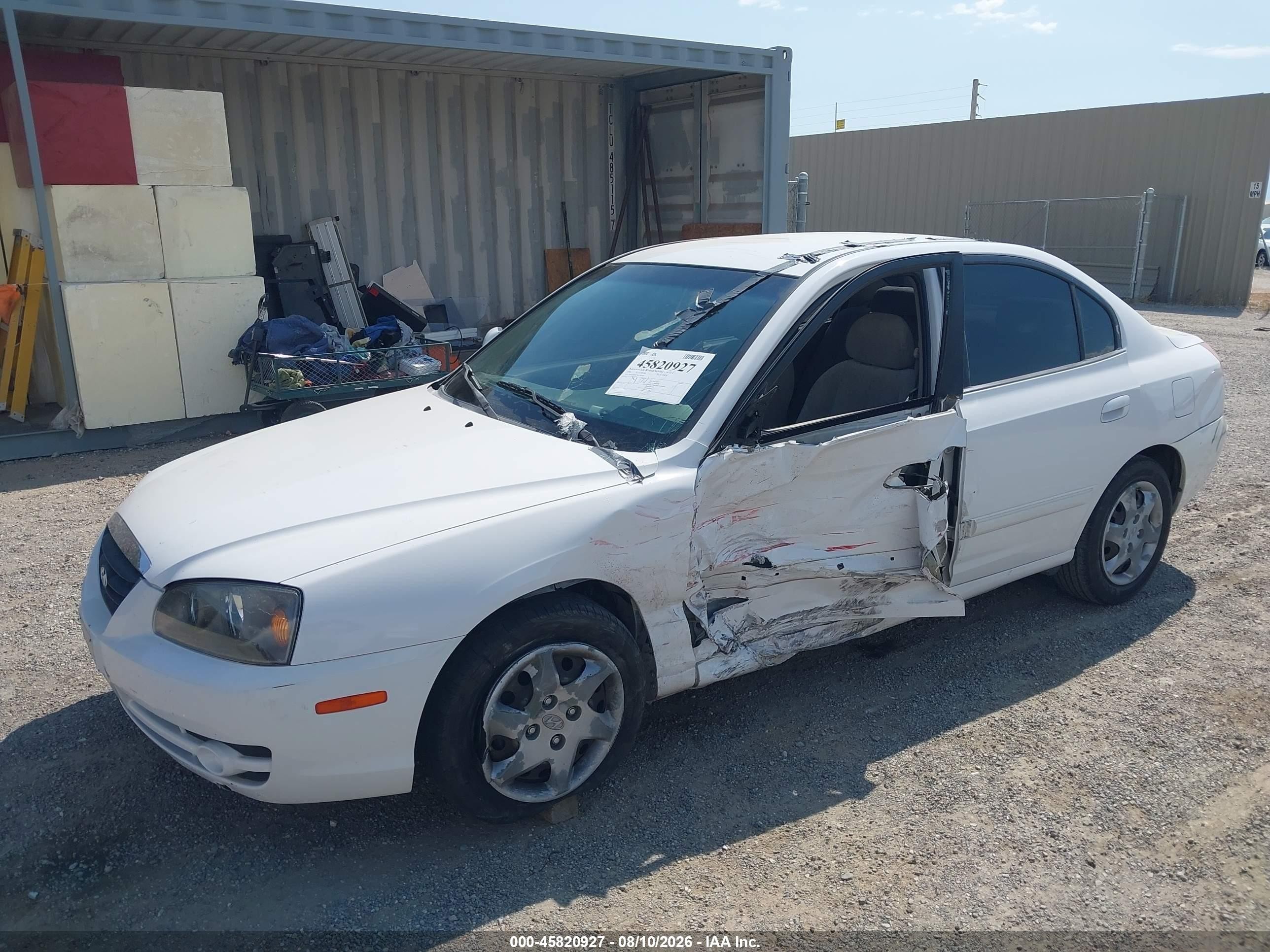 2006 Hyundai Elantra Gls/limited White vin: KMHDN46D46U281883