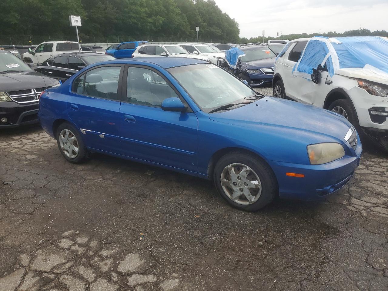 2006 Hyundai Elantra Gls Blue vin: KMHDN46D46U340267