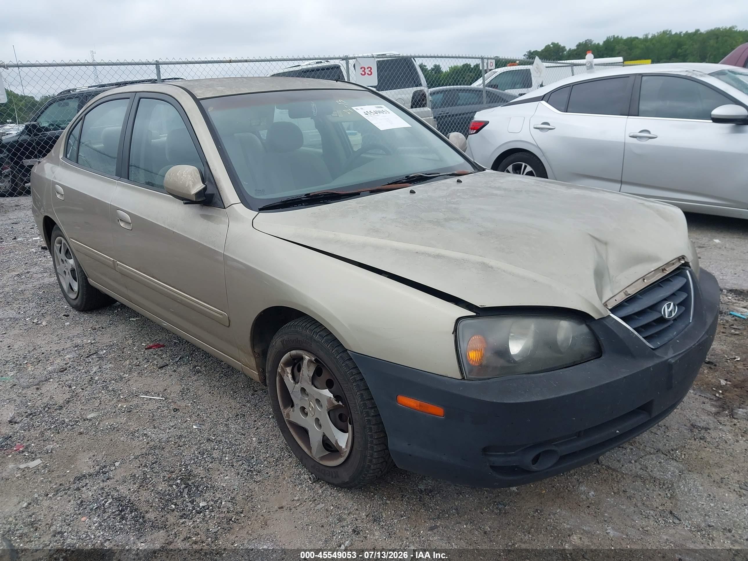 2006 Hyundai Elantra Gls/limited Tan vin: KMHDN46D46U341984