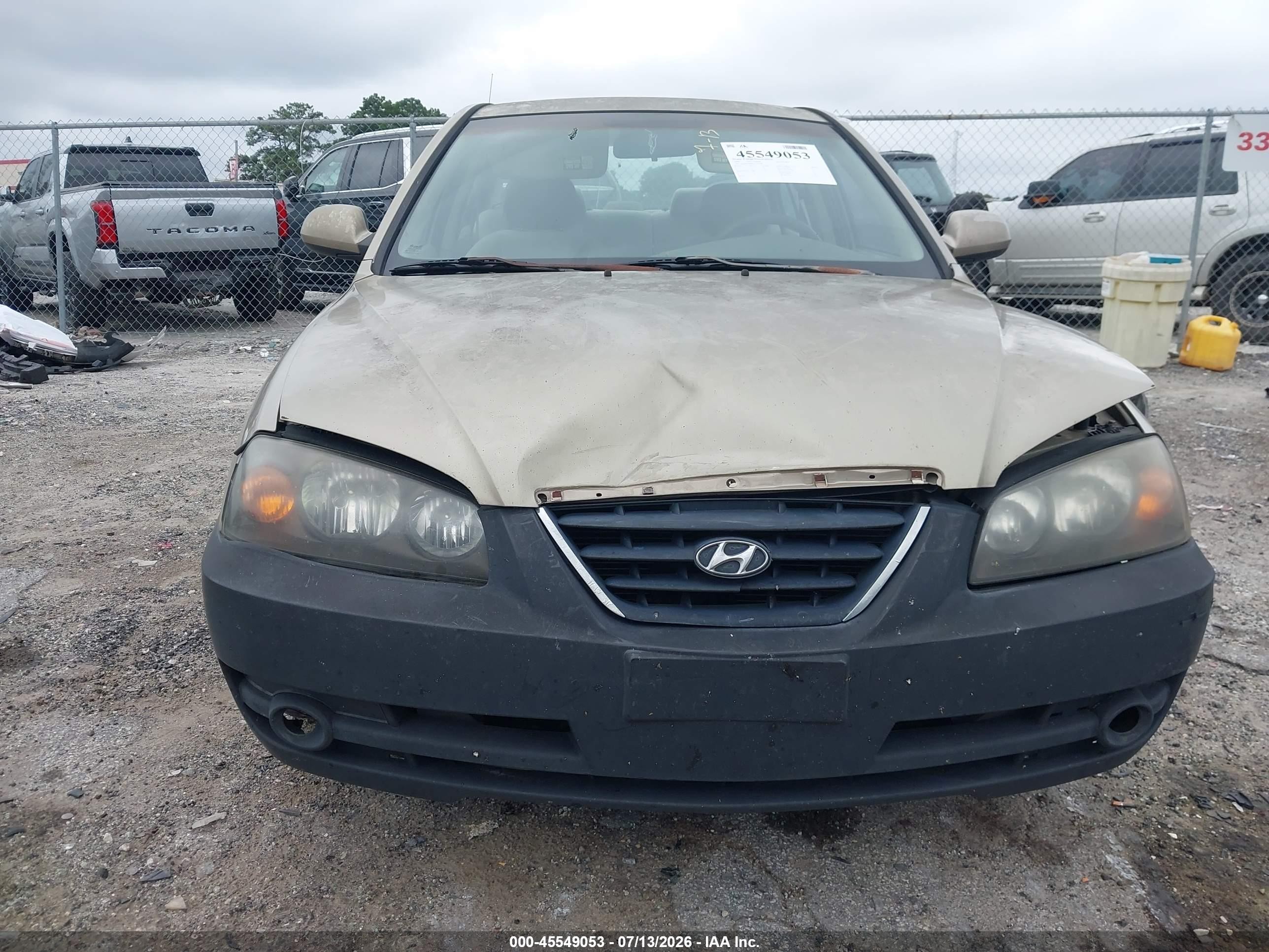 2006 Hyundai Elantra Gls/limited Tan vin: KMHDN46D46U341984
