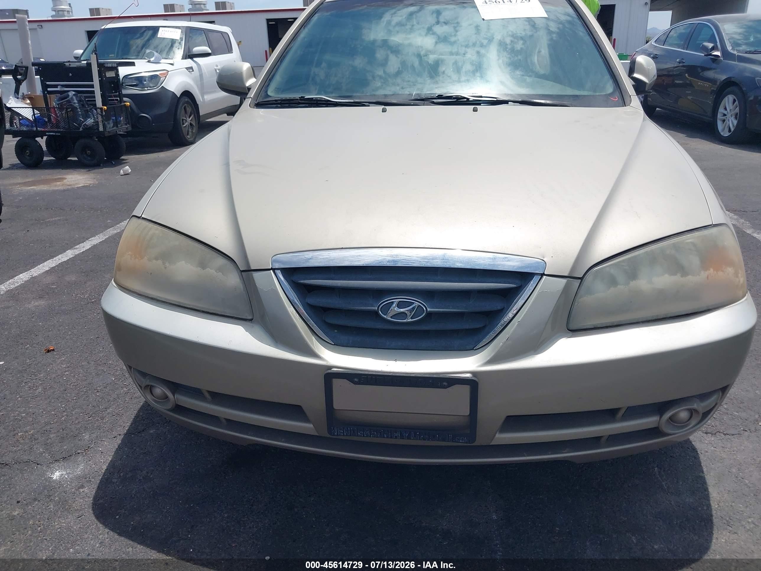 2006 Hyundai Elantra Gls/limited Золотой vin: KMHDN46D46U375035