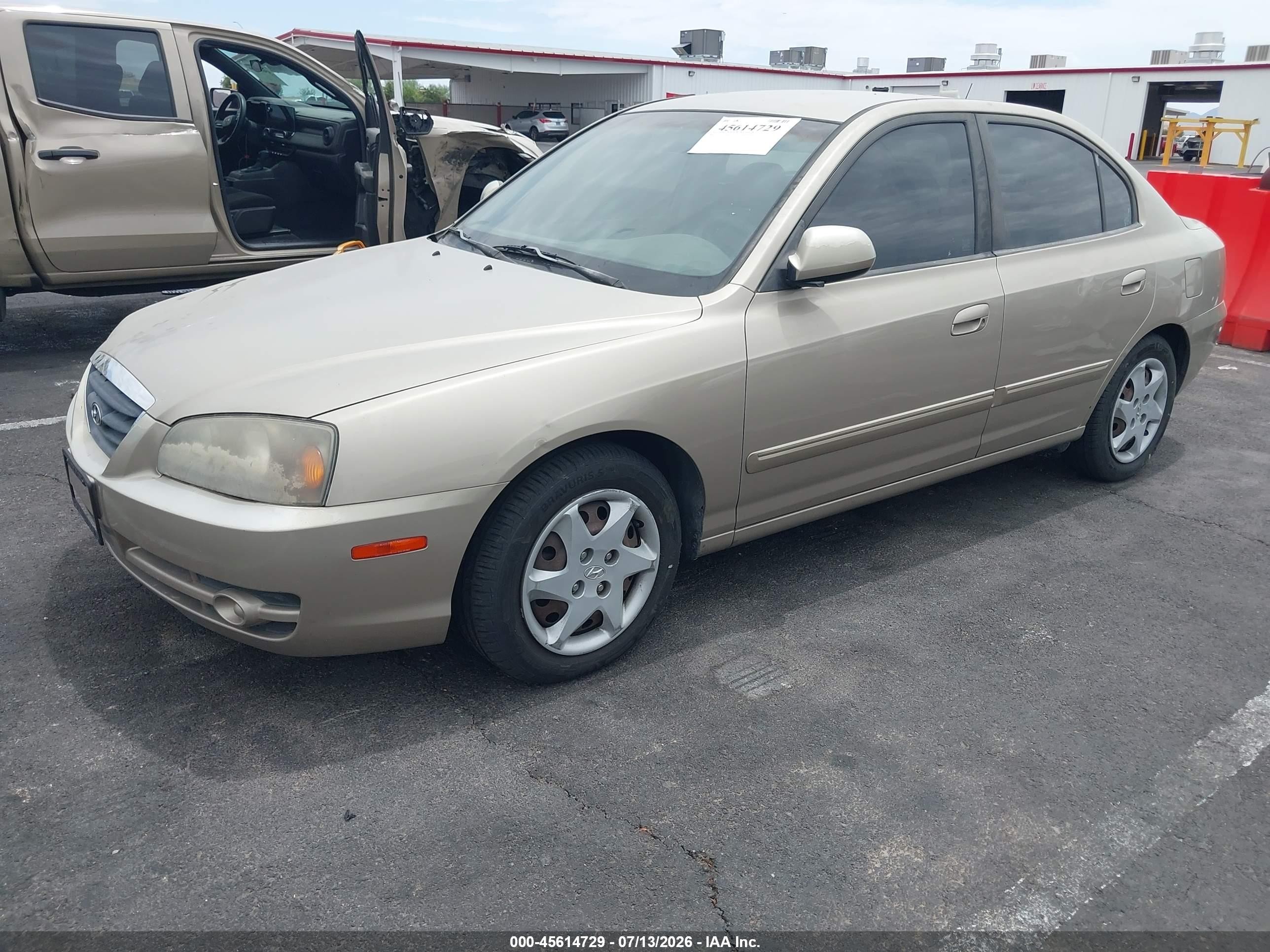 2006 Hyundai Elantra Gls/limited Золотой vin: KMHDN46D46U375035