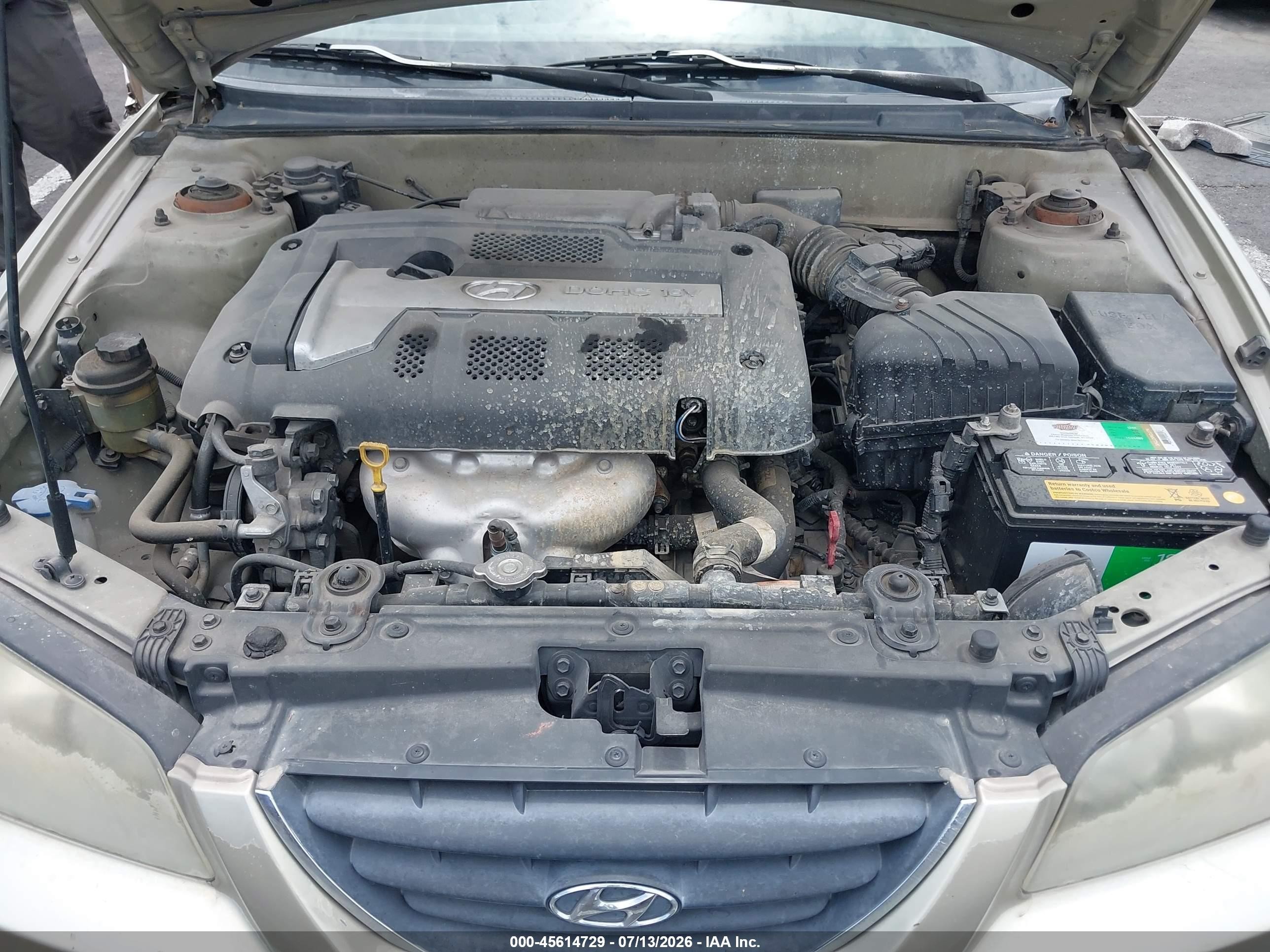 2006 Hyundai Elantra Gls/limited Золотой vin: KMHDN46D46U375035