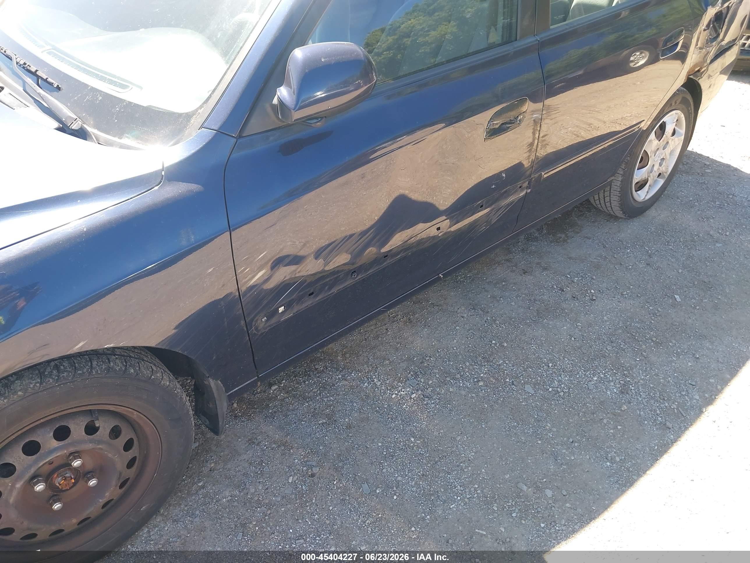 2004 Hyundai Elantra Gls/gt Dark Blue vin: KMHDN46D54U817494