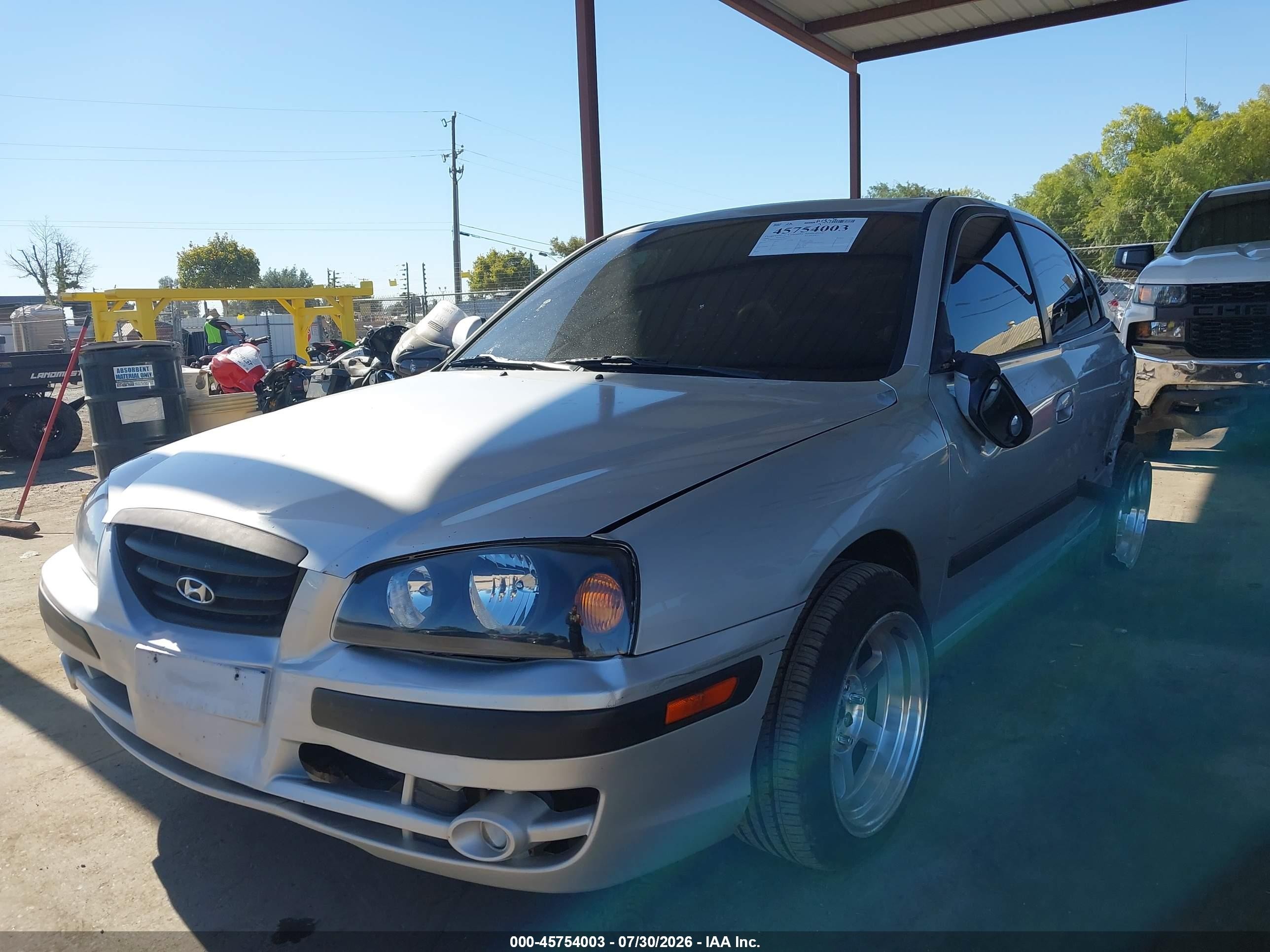 2004 Hyundai Elantra Gls/gt Silver vin: KMHDN46D54U838099
