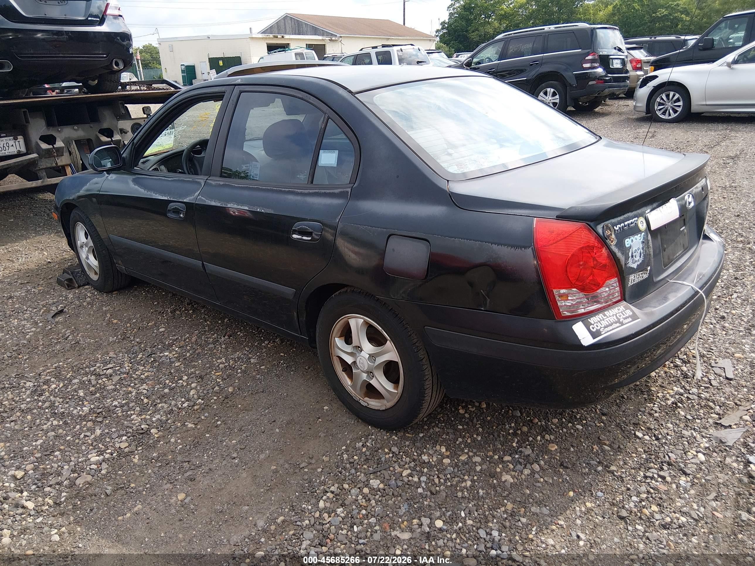 2005 Hyundai Elantra Gls/gt Black vin: KMHDN46D55U026352