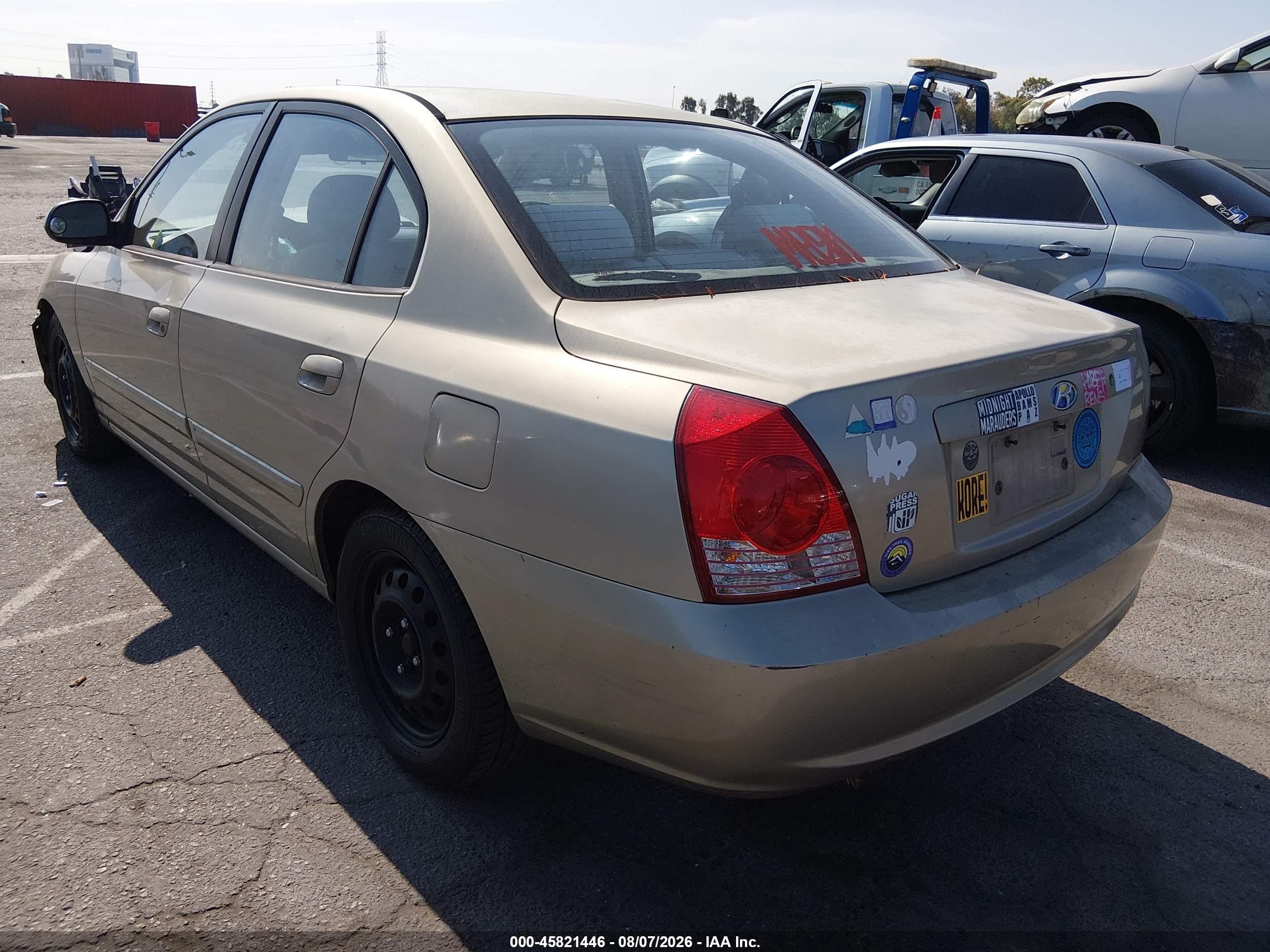2005 Hyundai Elantra Gls/gt Champagne vin: KMHDN46D55U029655
