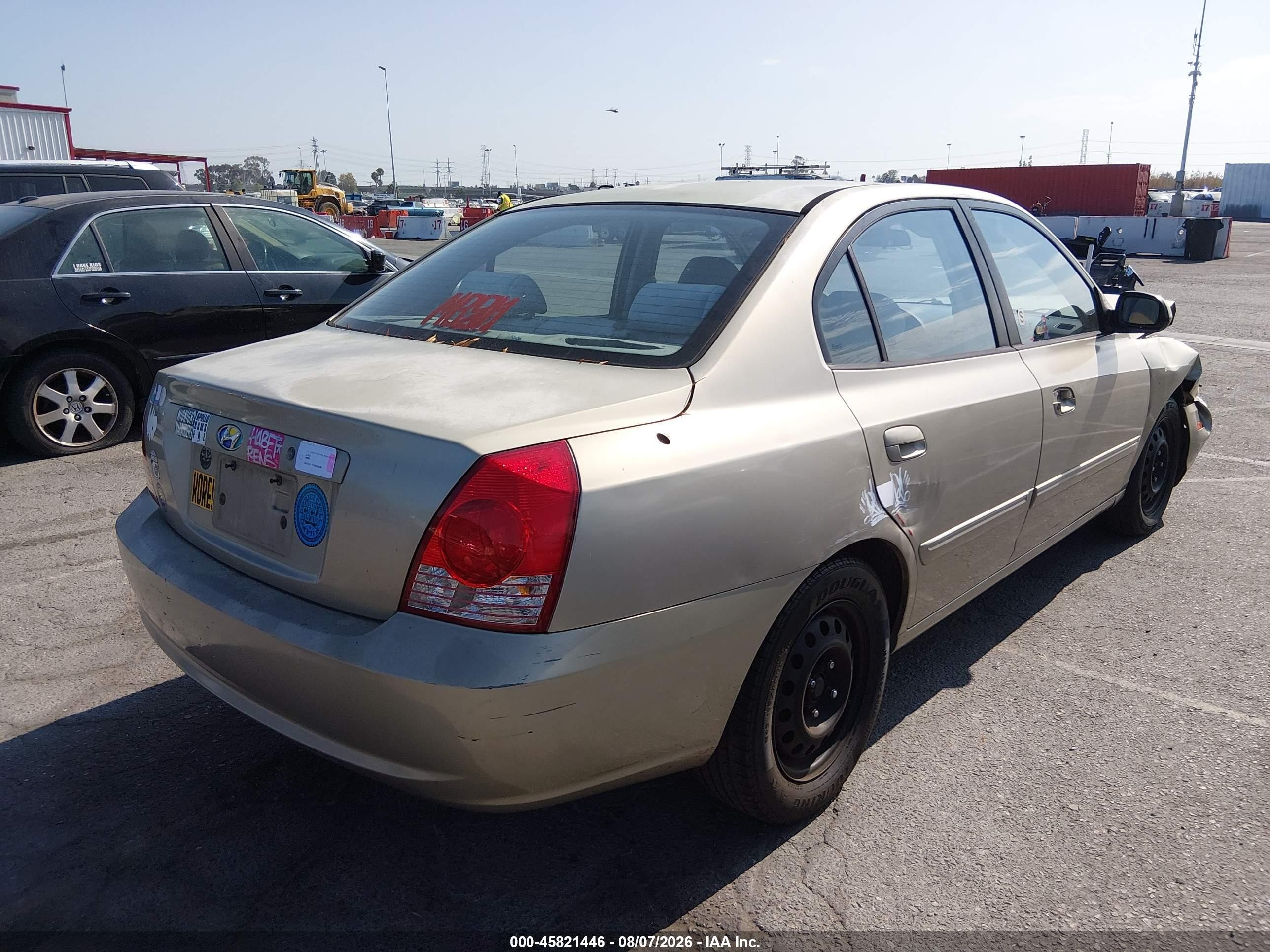 2005 Hyundai Elantra Gls/gt Champagne vin: KMHDN46D55U029655