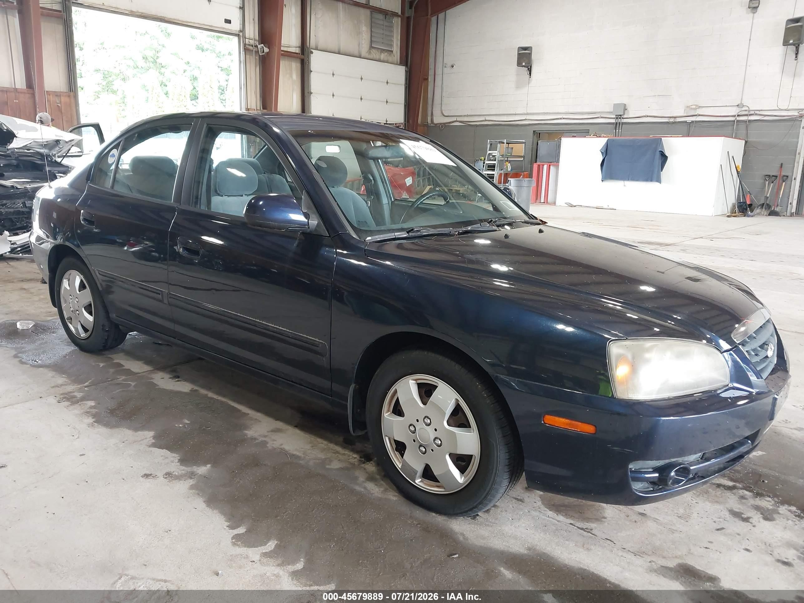 2005 Hyundai Elantra Gls/gt Navy vin: KMHDN46D55U112258