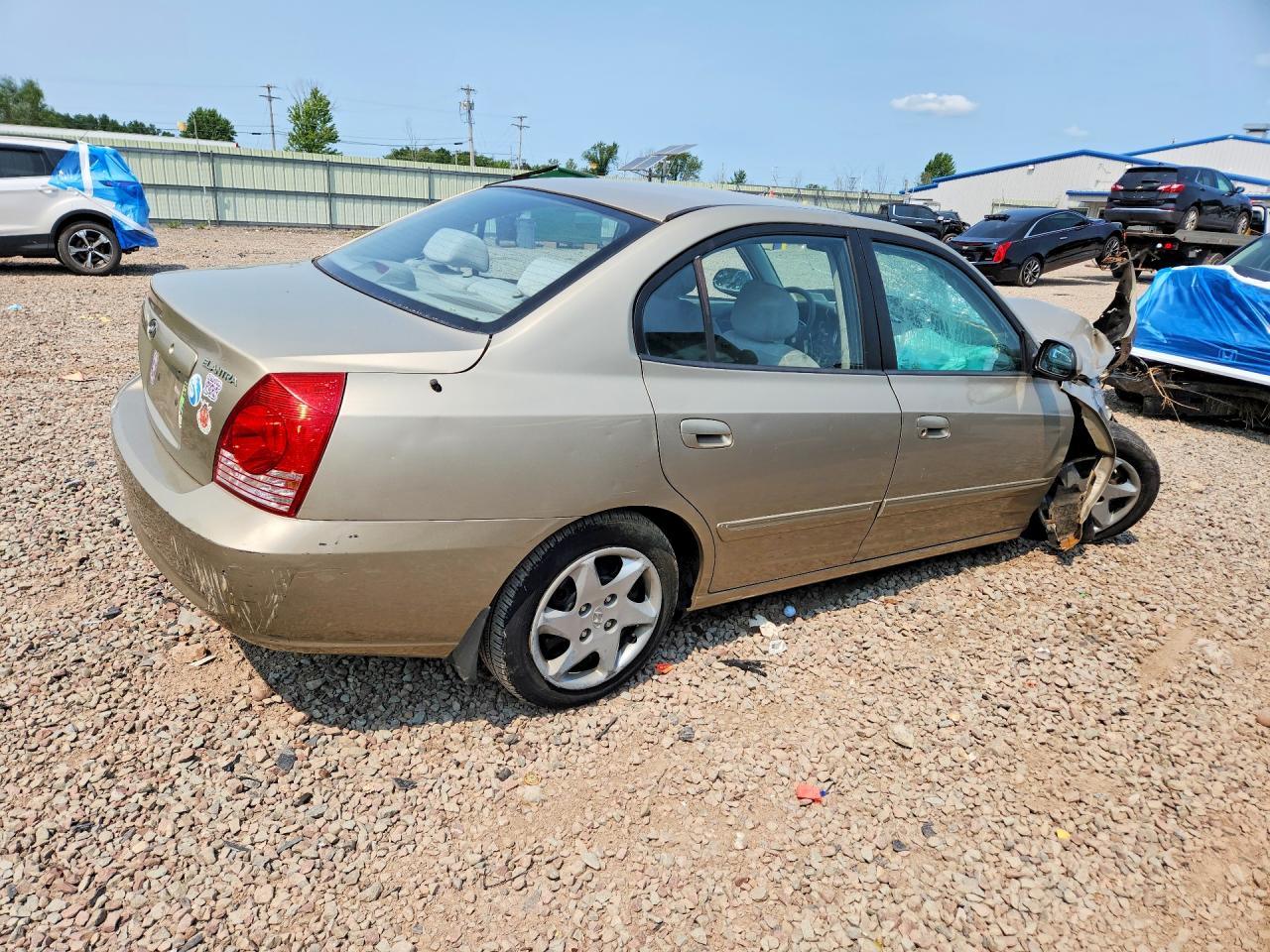 2005 Hyundai Elantra Gls Желто-коричневый vin: KMHDN46D55U126385