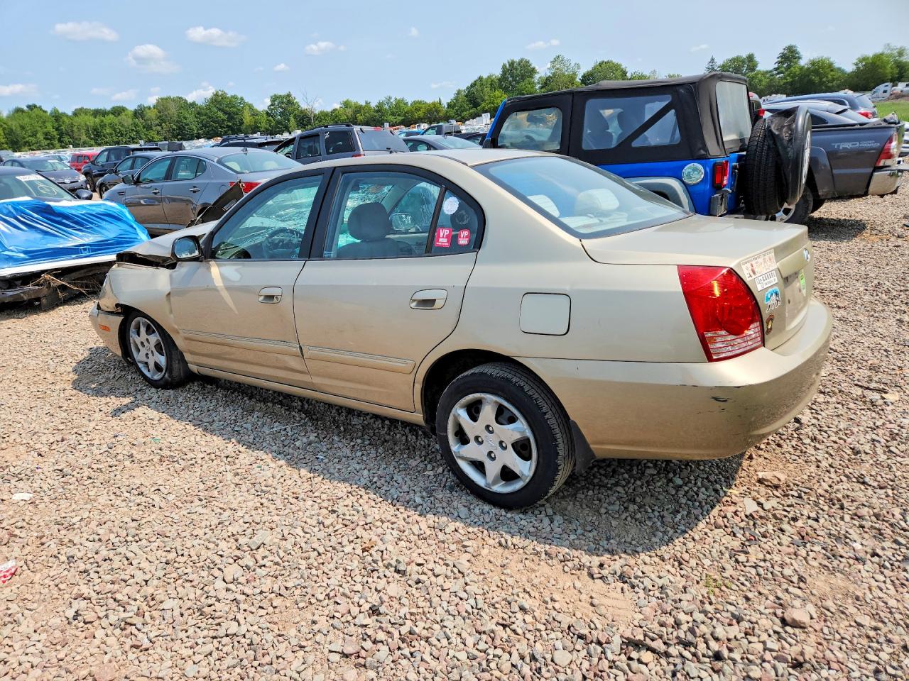 2005 Hyundai Elantra Gls Желто-коричневый vin: KMHDN46D55U126385